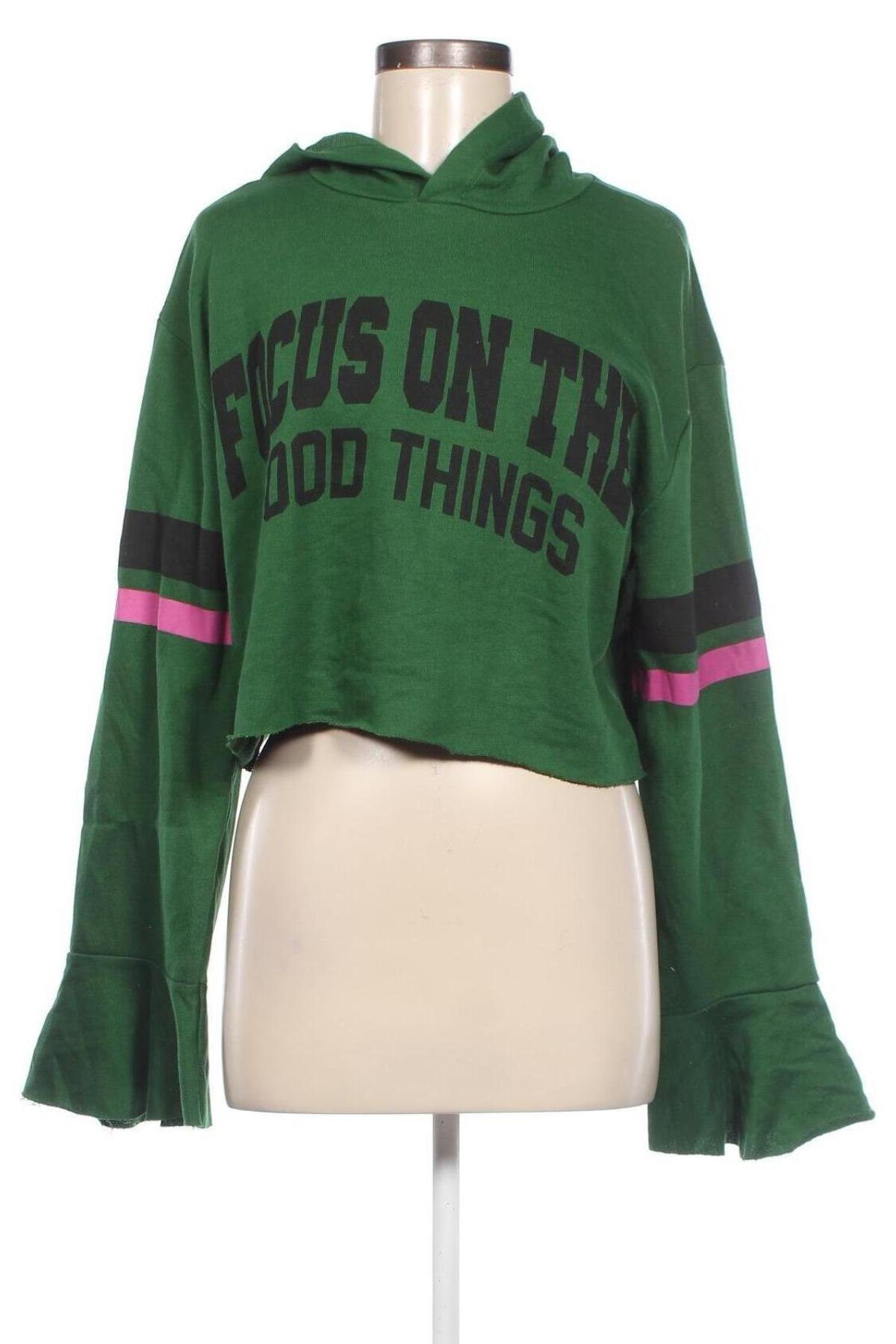 Női sweatshirt Zara Trafaluc, Méret S, Szín Zöld, Ár 2 080 Ft