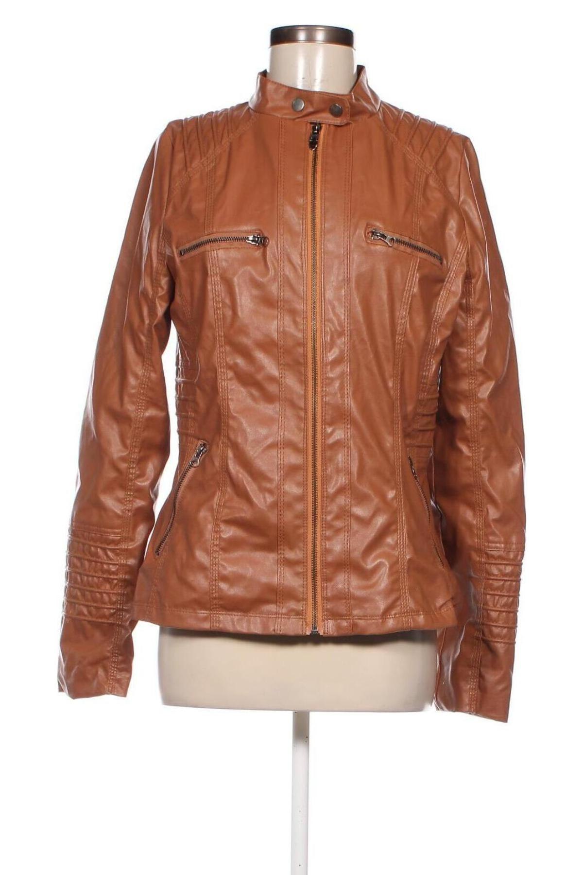 Damen Lederjacke, Größe L, Farbe Braun, Preis € 34,10