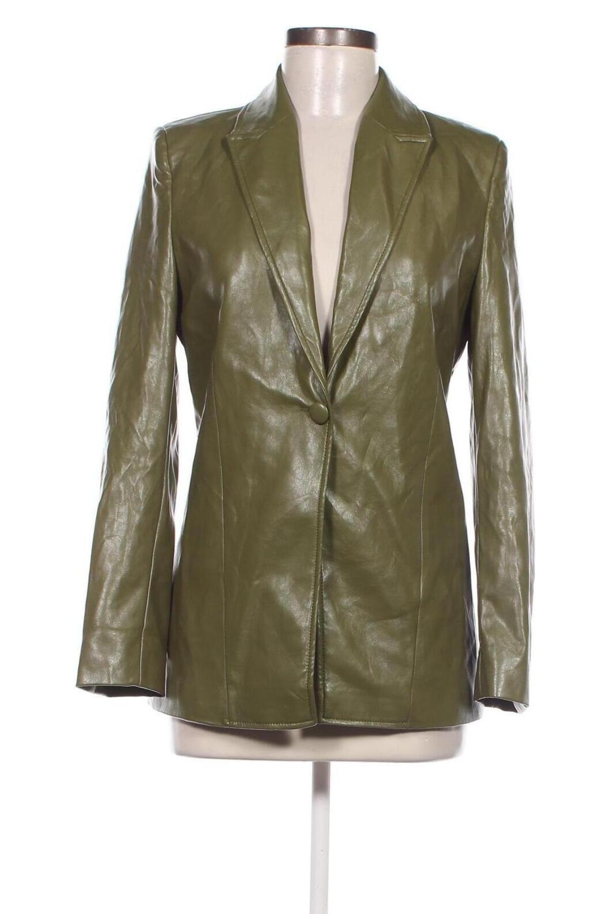 Damen Lederjacke, Größe S, Farbe Grün, Preis € 13,64