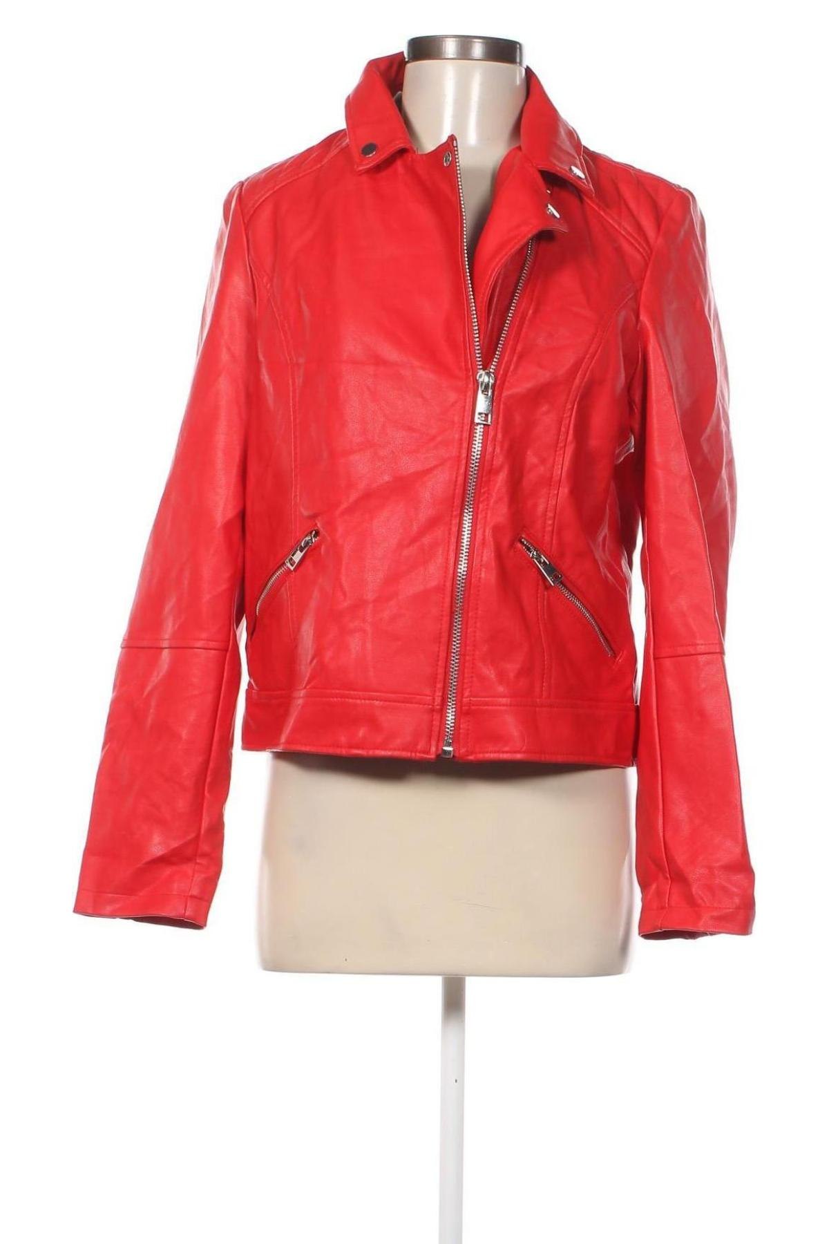 Dámska kožená bunda , Veľkosť L, Farba Červená, Cena  16,67 €
