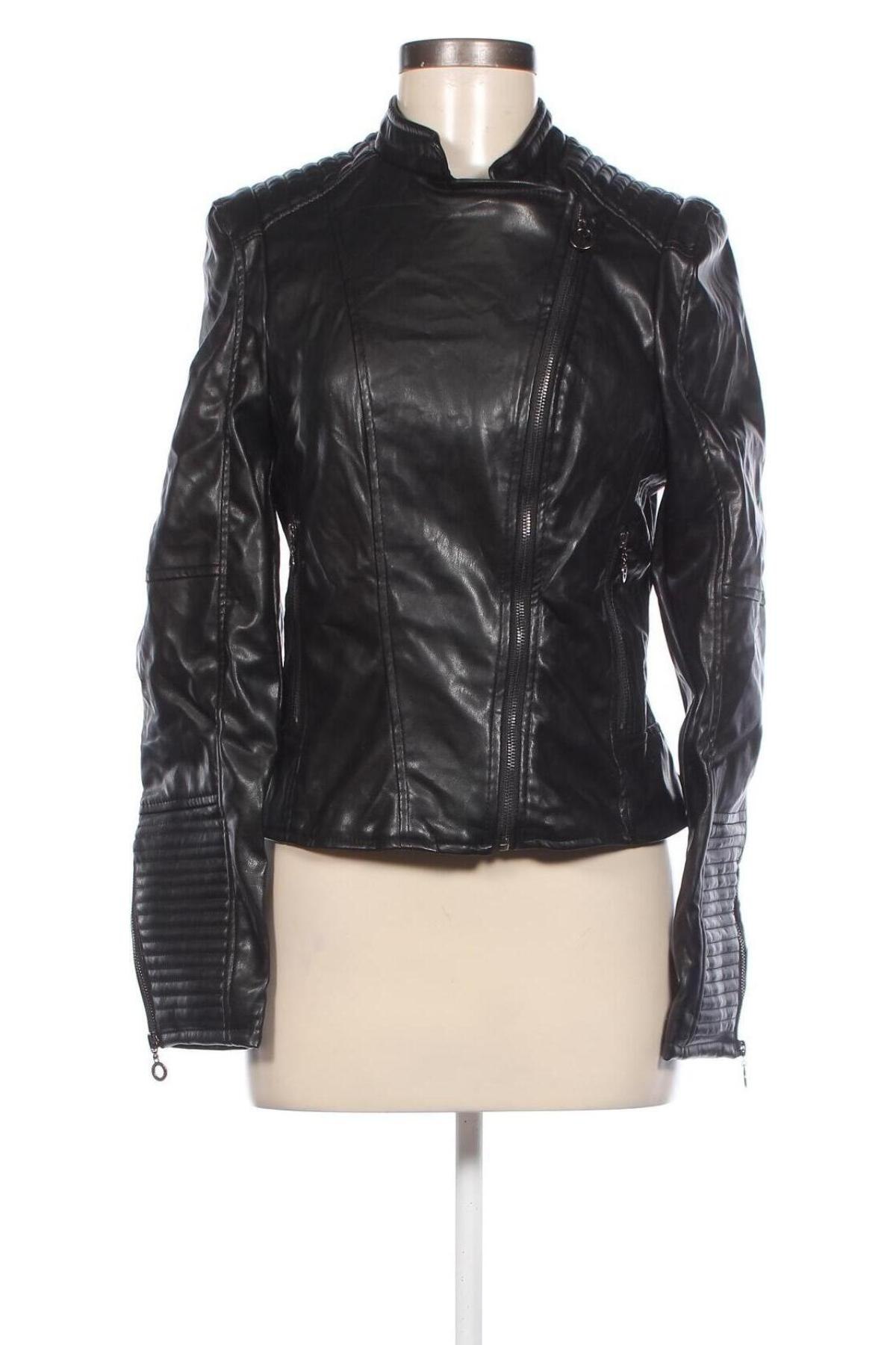 Damen Lederjacke, Größe L, Farbe Schwarz, Preis € 22,17