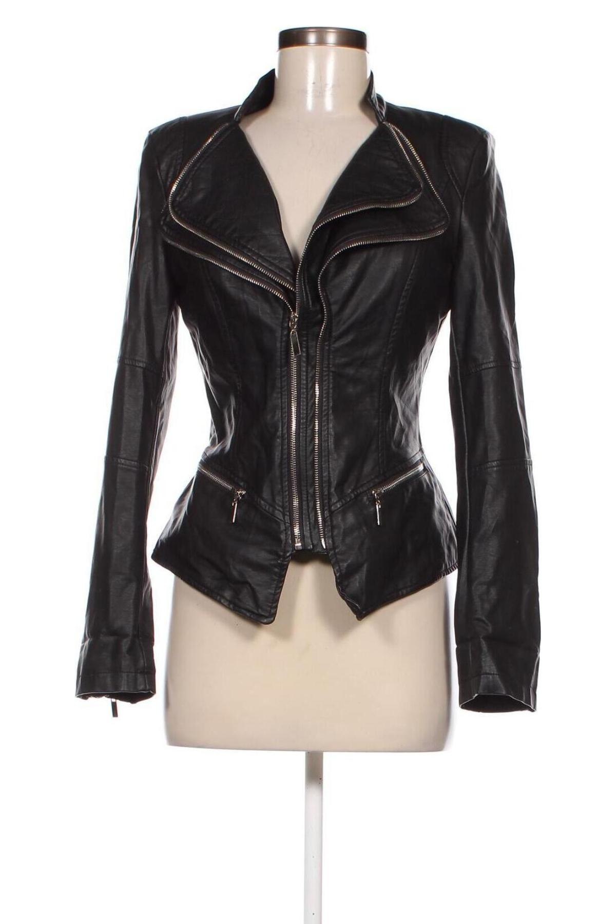 Dámská kožená bunda  Attentif Paris, Velikost M, Barva Černá, Cena  781,00 Kč