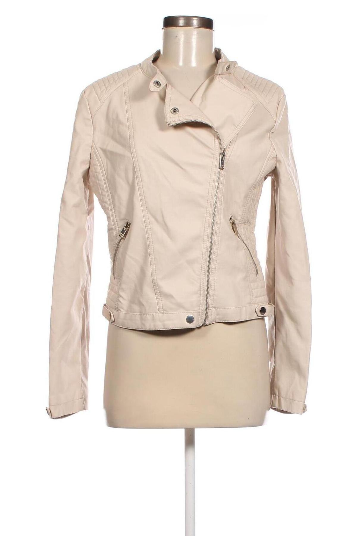 Damen Lederjacke Clockhouse, Größe L, Farbe Beige, Preis € 20,46