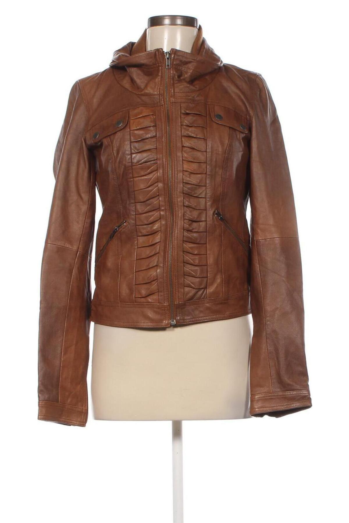 Damen Lederjacke Culture, Größe M, Farbe Braun, Preis 49,76 €