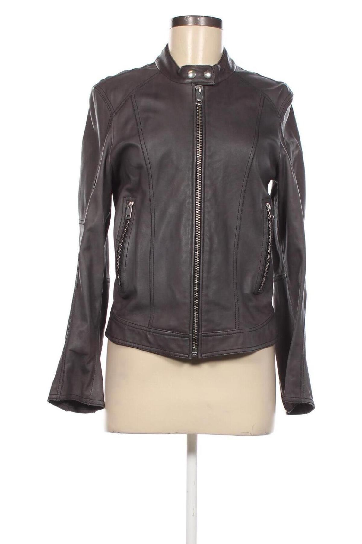 Damen Lederjacke Diesel, Größe L, Farbe Grau, Preis € 214,46