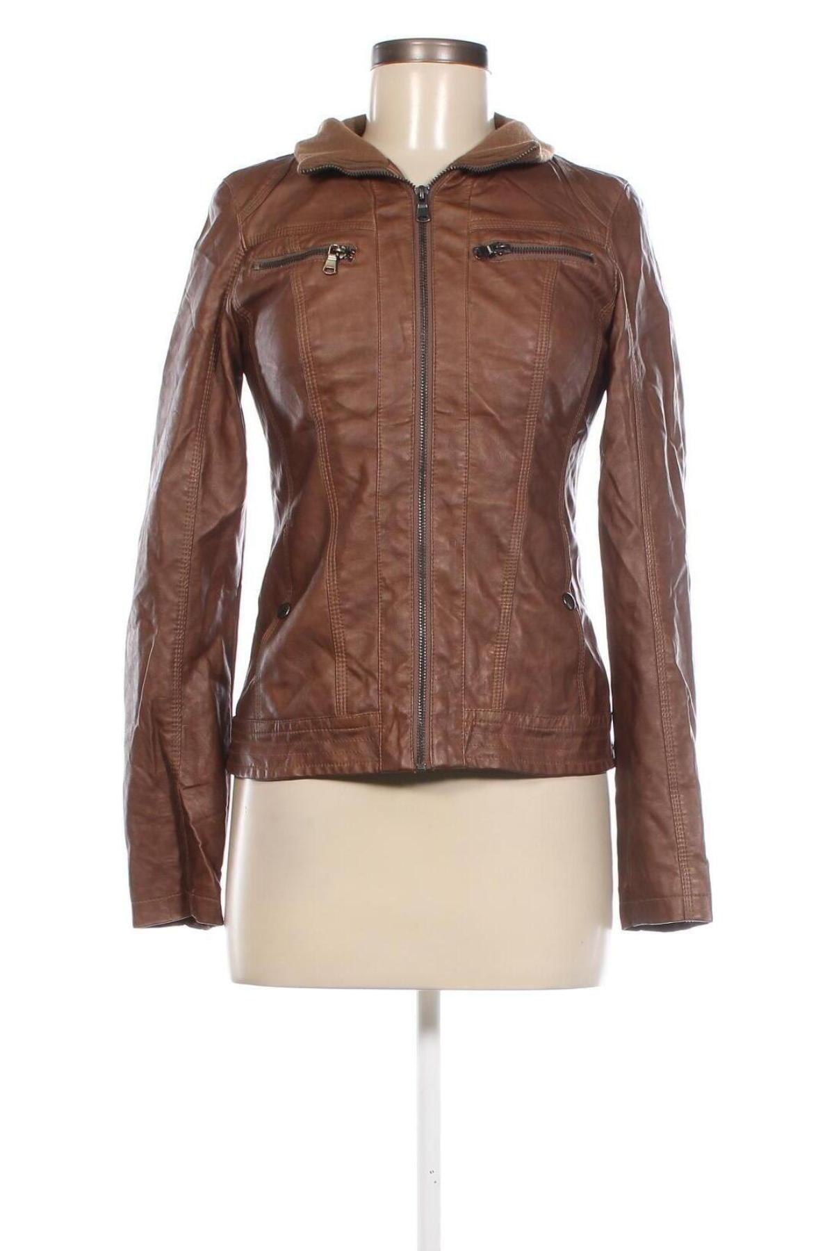 Dámska kožená bunda  Orsay, Veľkosť XS, Farba Hnedá, Cena  26,39 €