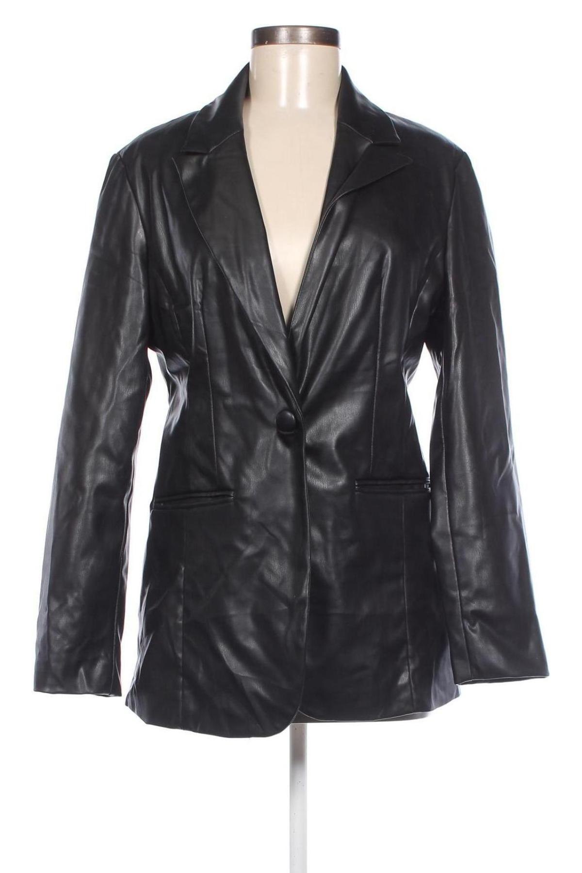 Dámska kožená bunda  Primark, Veľkosť L, Farba Čierna, Cena  13,89 €