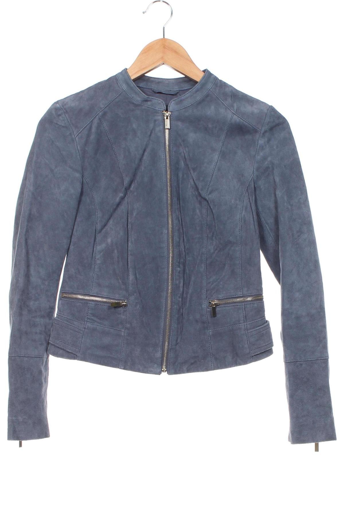 Damen Lederjacke VILA, Größe XS, Farbe Blau, Preis 32,66 €