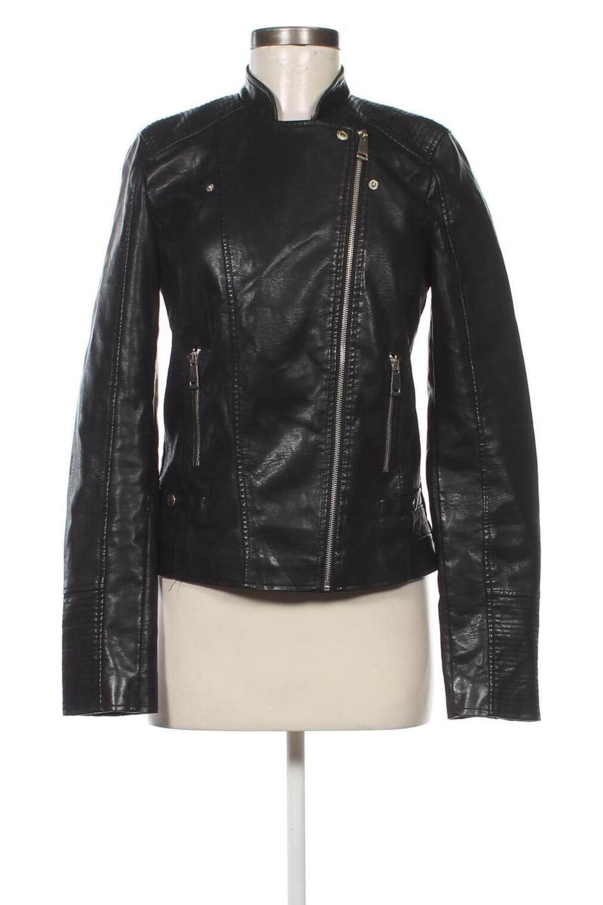Dámska kožená bunda  Vero Moda, Veľkosť M, Farba Čierna, Cena  13,95 €