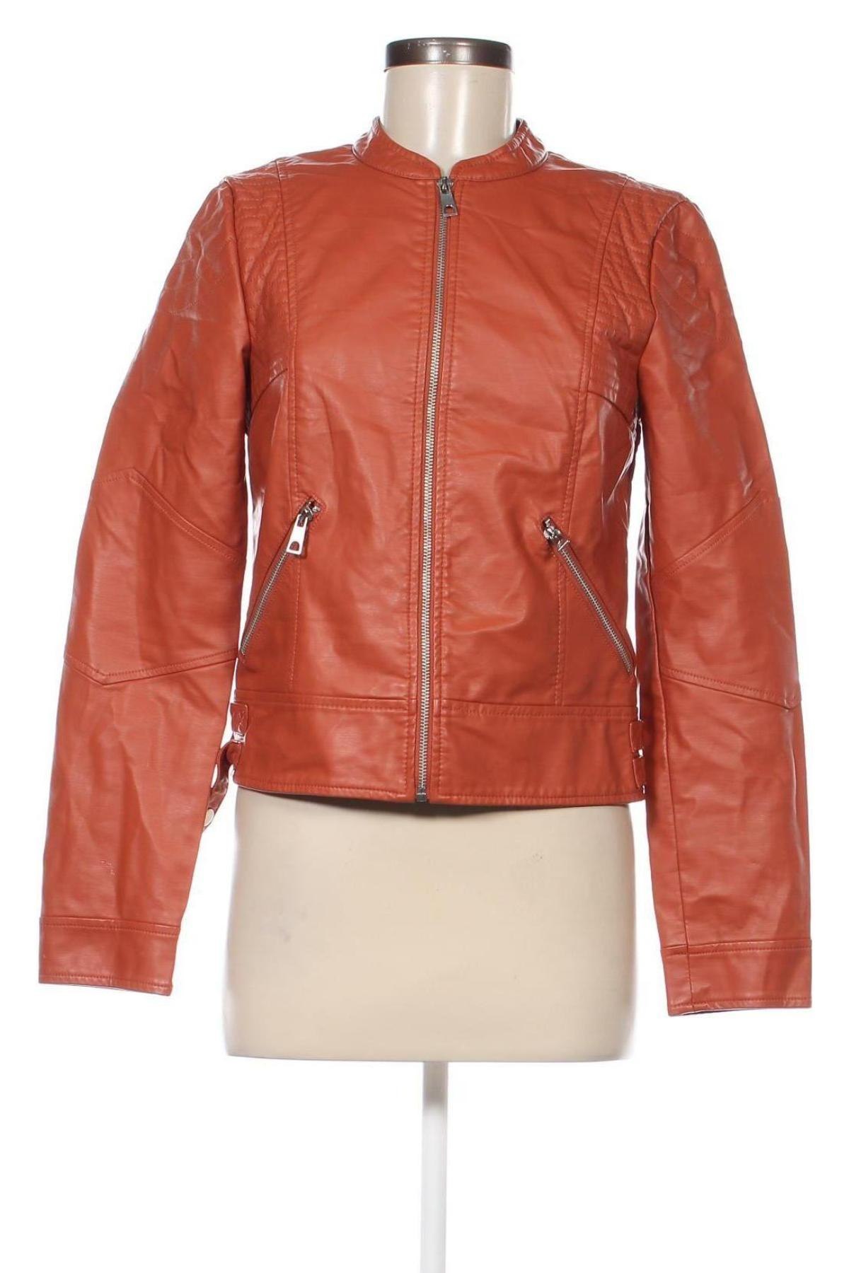 Damen Lederjacke Vero Moda, Größe S, Farbe Orange, Preis € 28,53