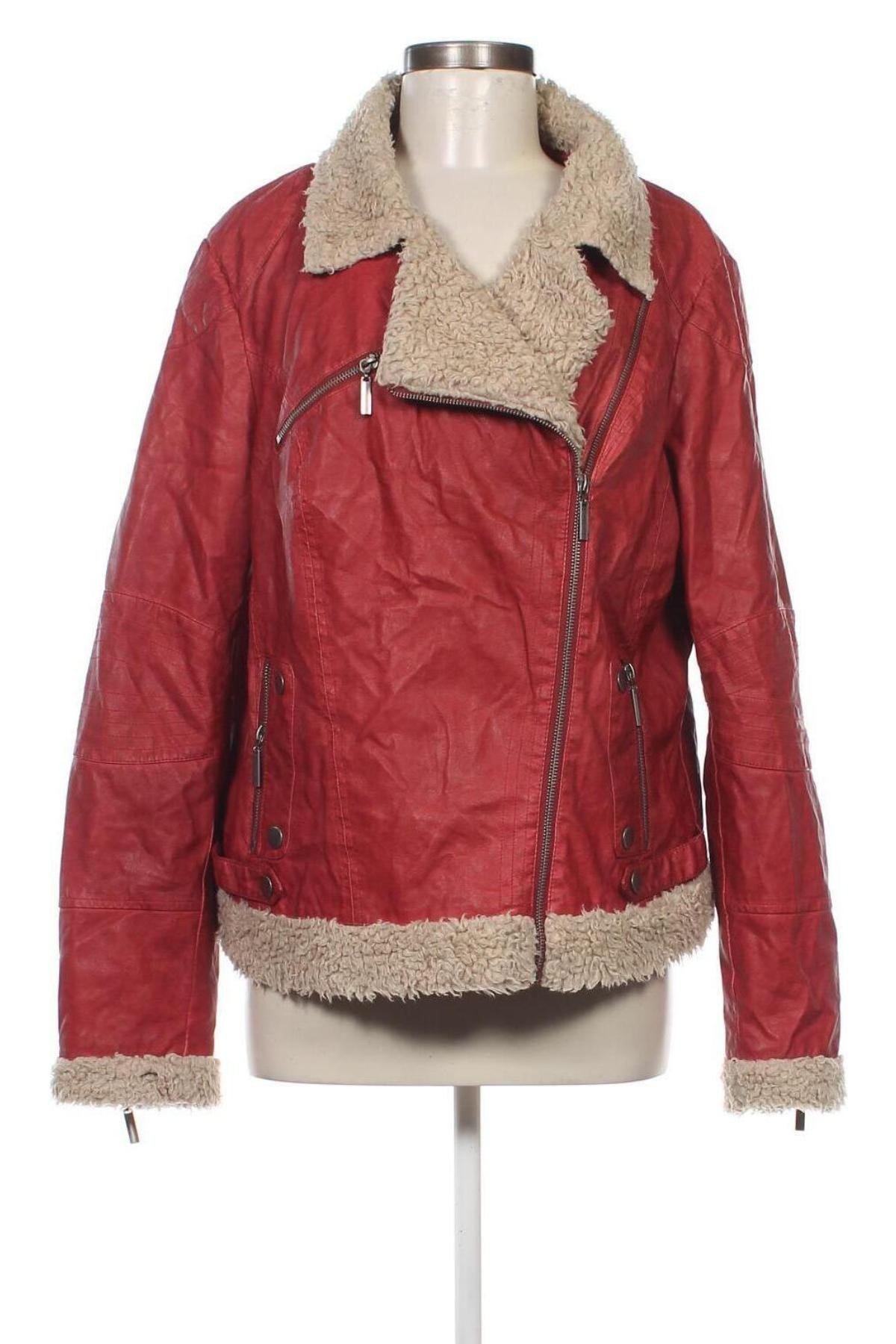 Damen Lederjacke Yessica, Größe XL, Farbe Rot, Preis 67,01 €