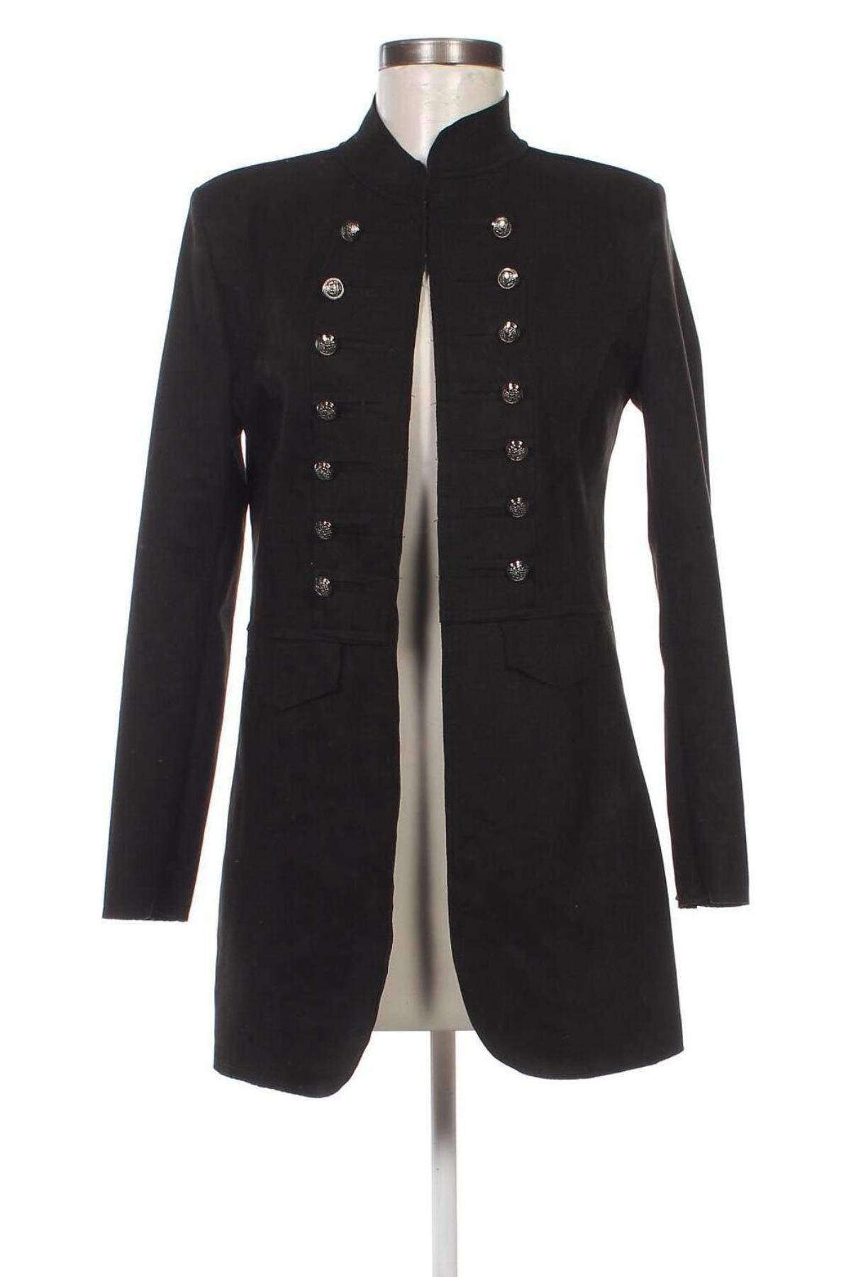 Дамско палто, Размер M, Цвят Черен, Цена 46,35 лв.