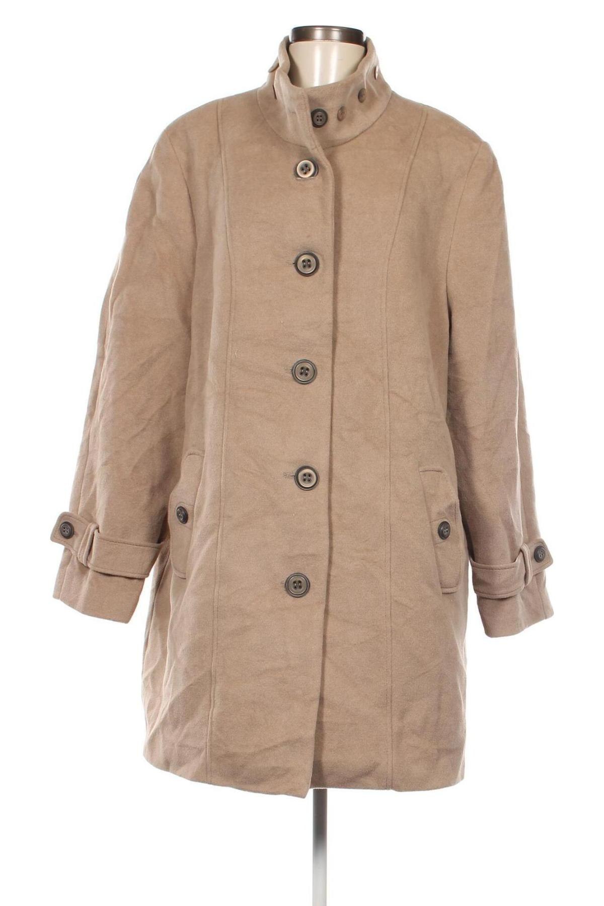 Дамско палто, Размер 3XL, Цвят Бежов, Цена 69,55 лв.