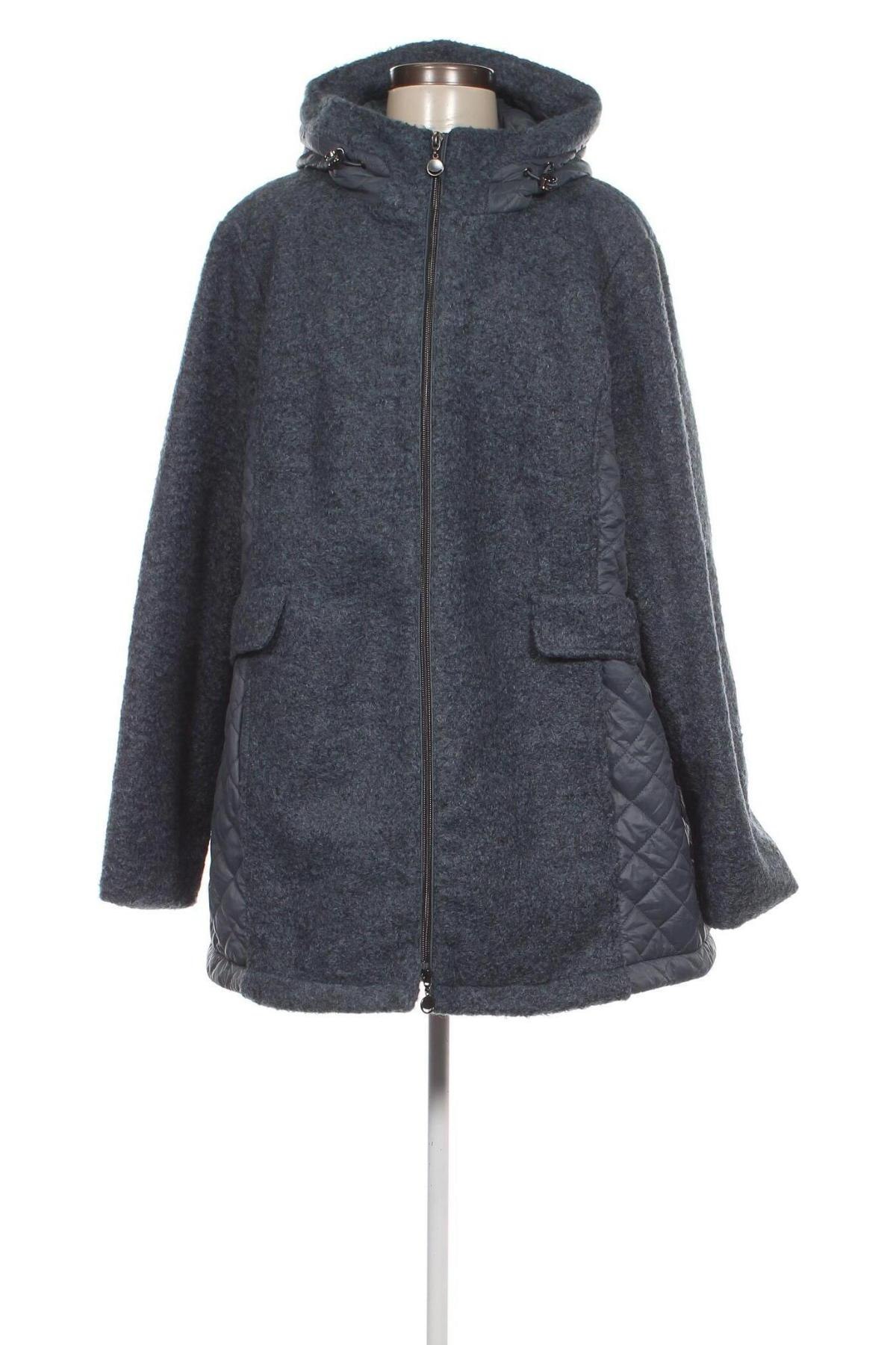 Γυναικείο παλτό, Μέγεθος 3XL, Χρώμα Μπλέ, Τιμή 36,40 €