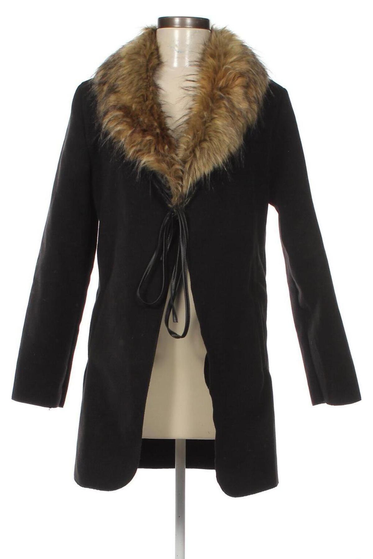 Дамско палто, Размер S, Цвят Черен, Цена 59,92 лв.