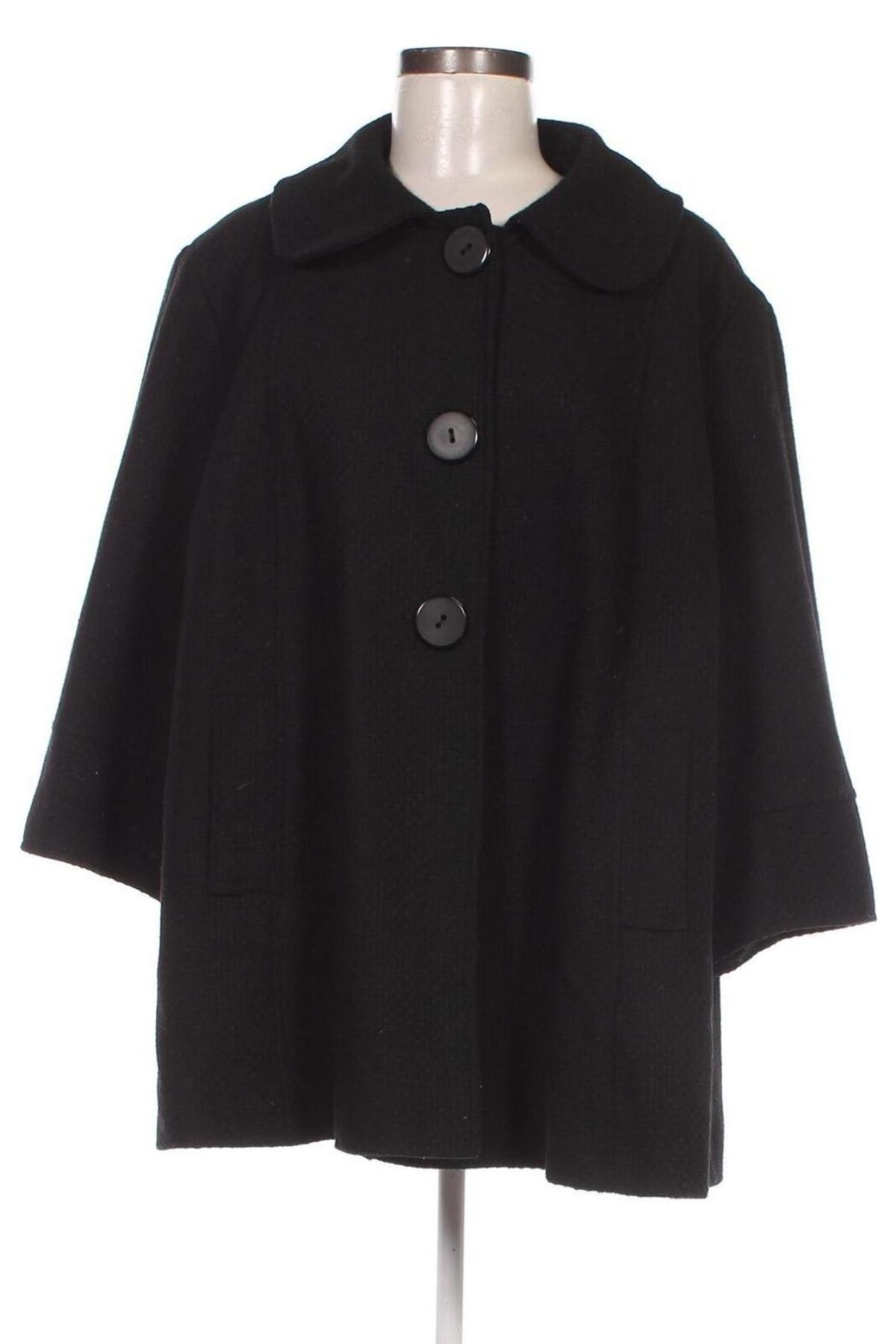 Дамско палто, Размер L, Цвят Черен, Цена 25,60 лв.
