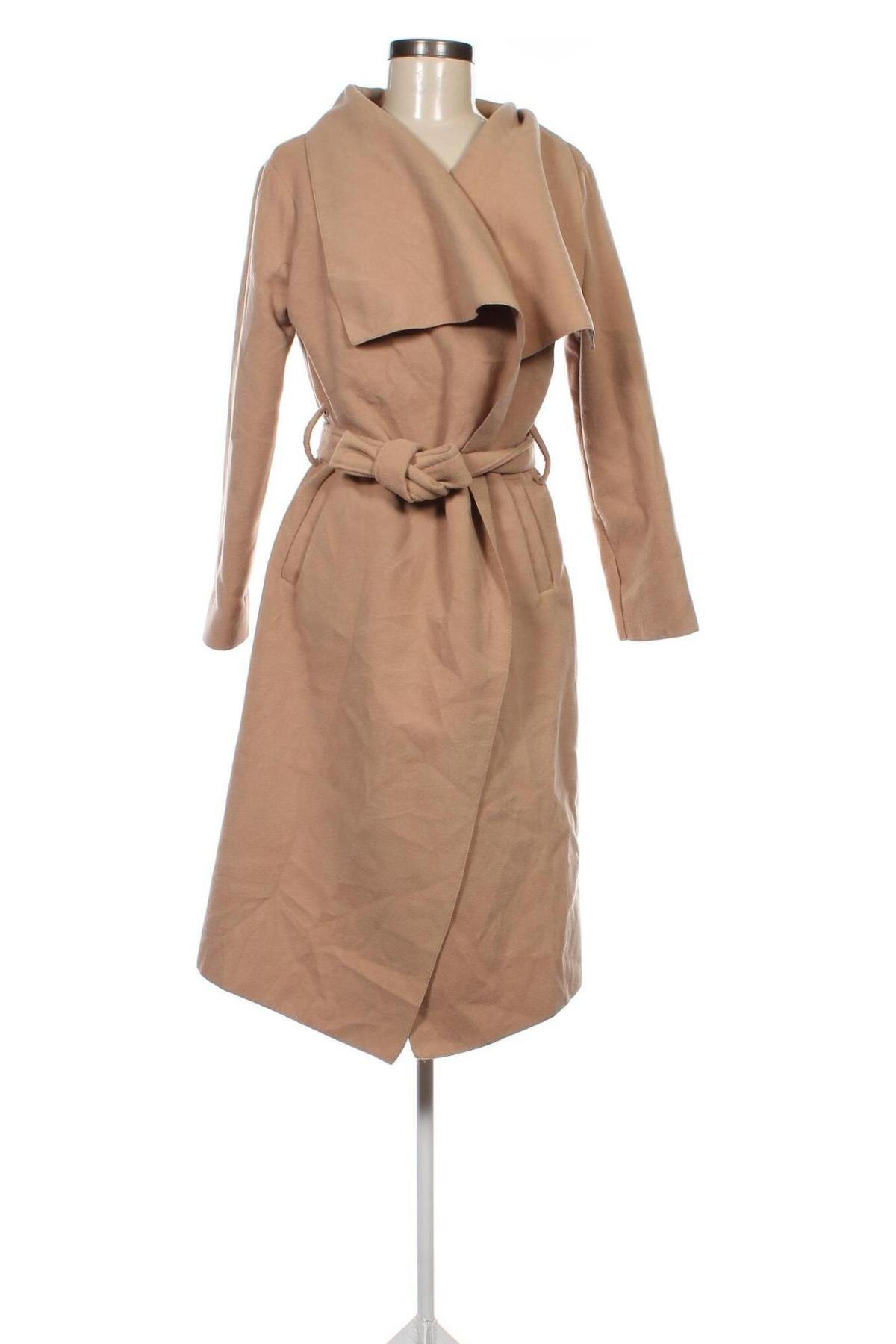 Palton de femei, Mărime L, Culoare Bej, Preț 207,66 Lei