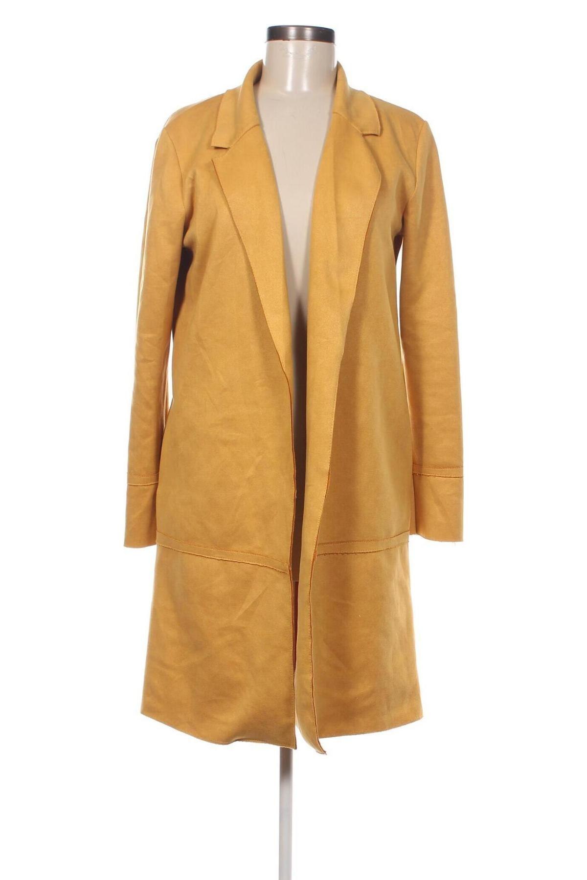 Дамско палто, Размер S, Цвят Жълт, Цена 48,15 лв.