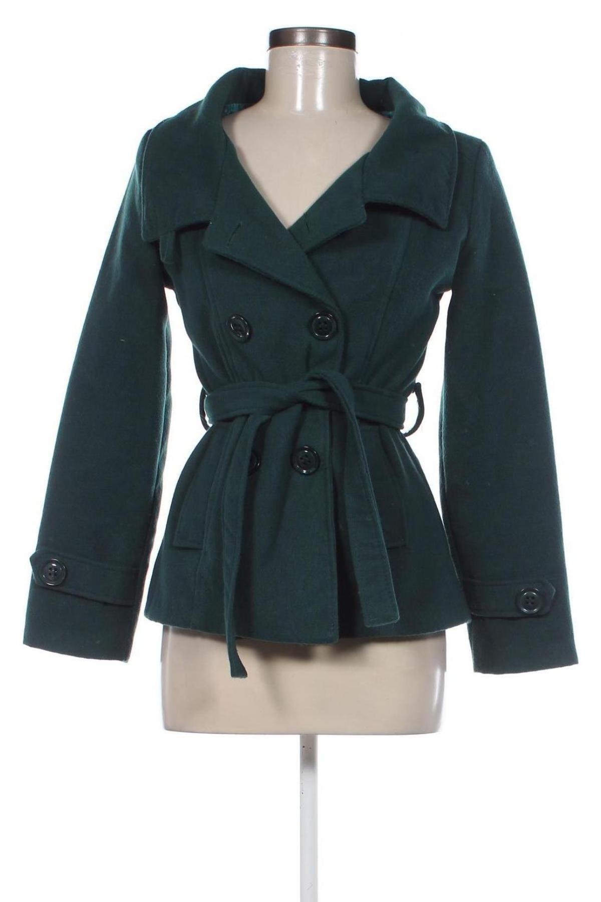 Дамско палто, Размер M, Цвят Зелен, Цена 53,50 лв.