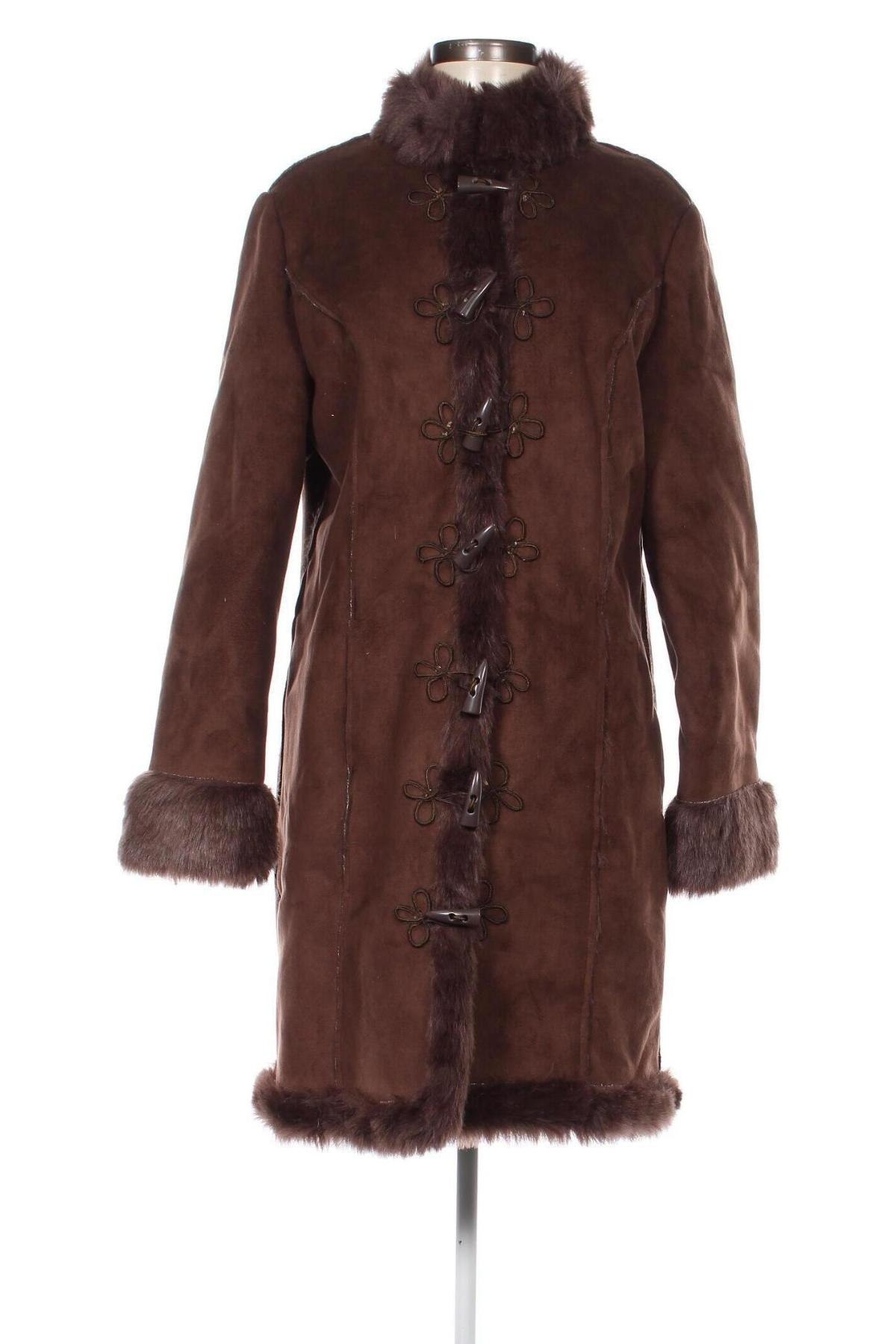 Γυναικείο παλτό 3 Suisses, Μέγεθος L, Χρώμα Καφέ, Τιμή 56,39 €