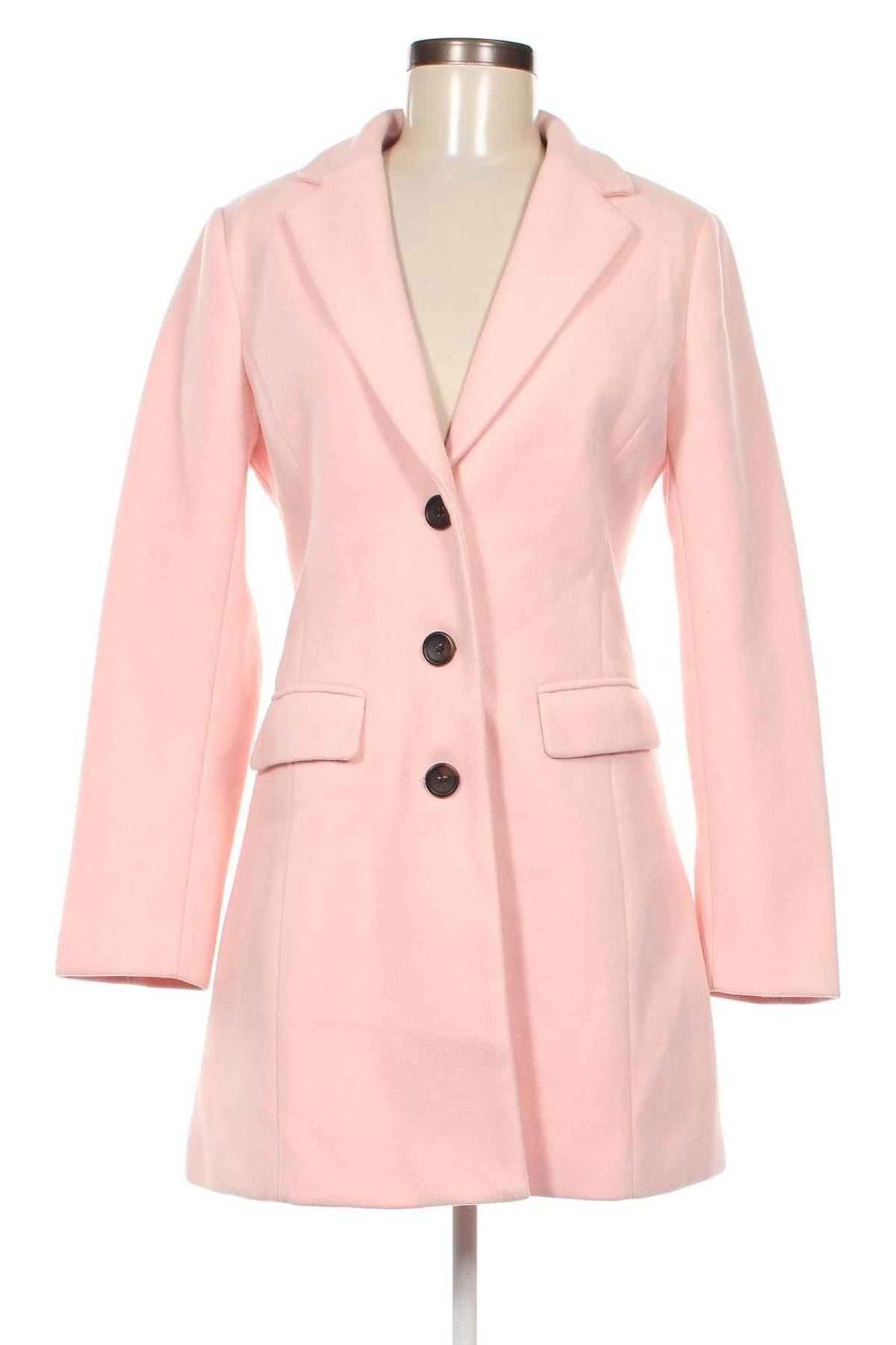 Дамско палто Allegra K, Размер M, Цвят Розов, Цена 63,13 лв.