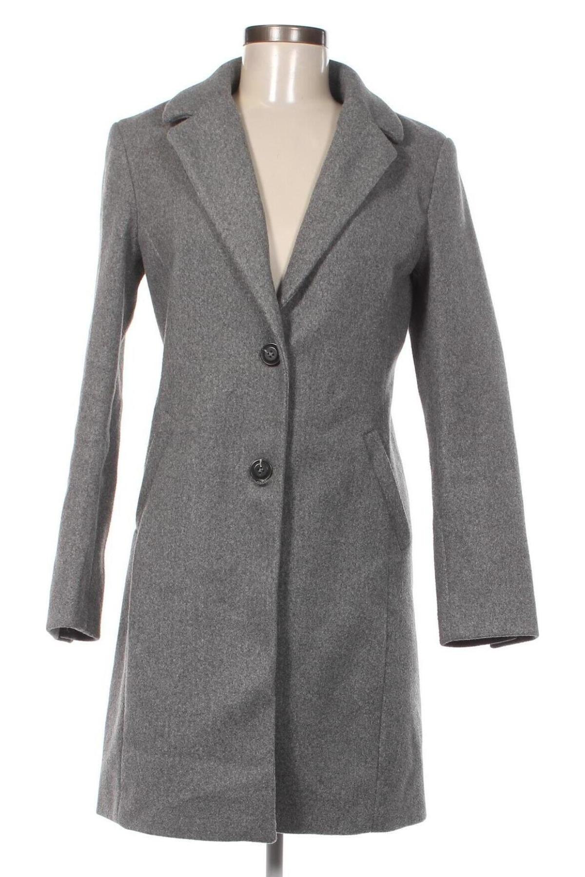 Дамско палто C&A, Размер S, Цвят Сив, Цена 63,13 лв.