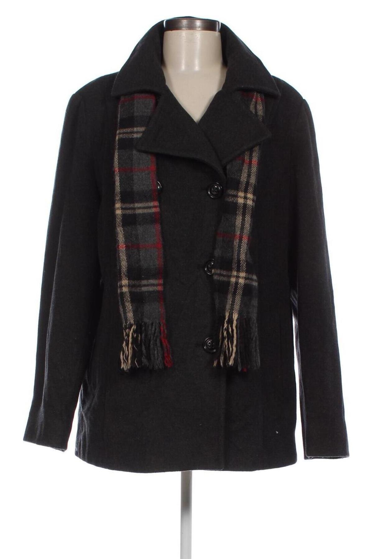 Дамско палто Croft & Barrow, Размер XL, Цвят Сив, Цена 59,92 лв.
