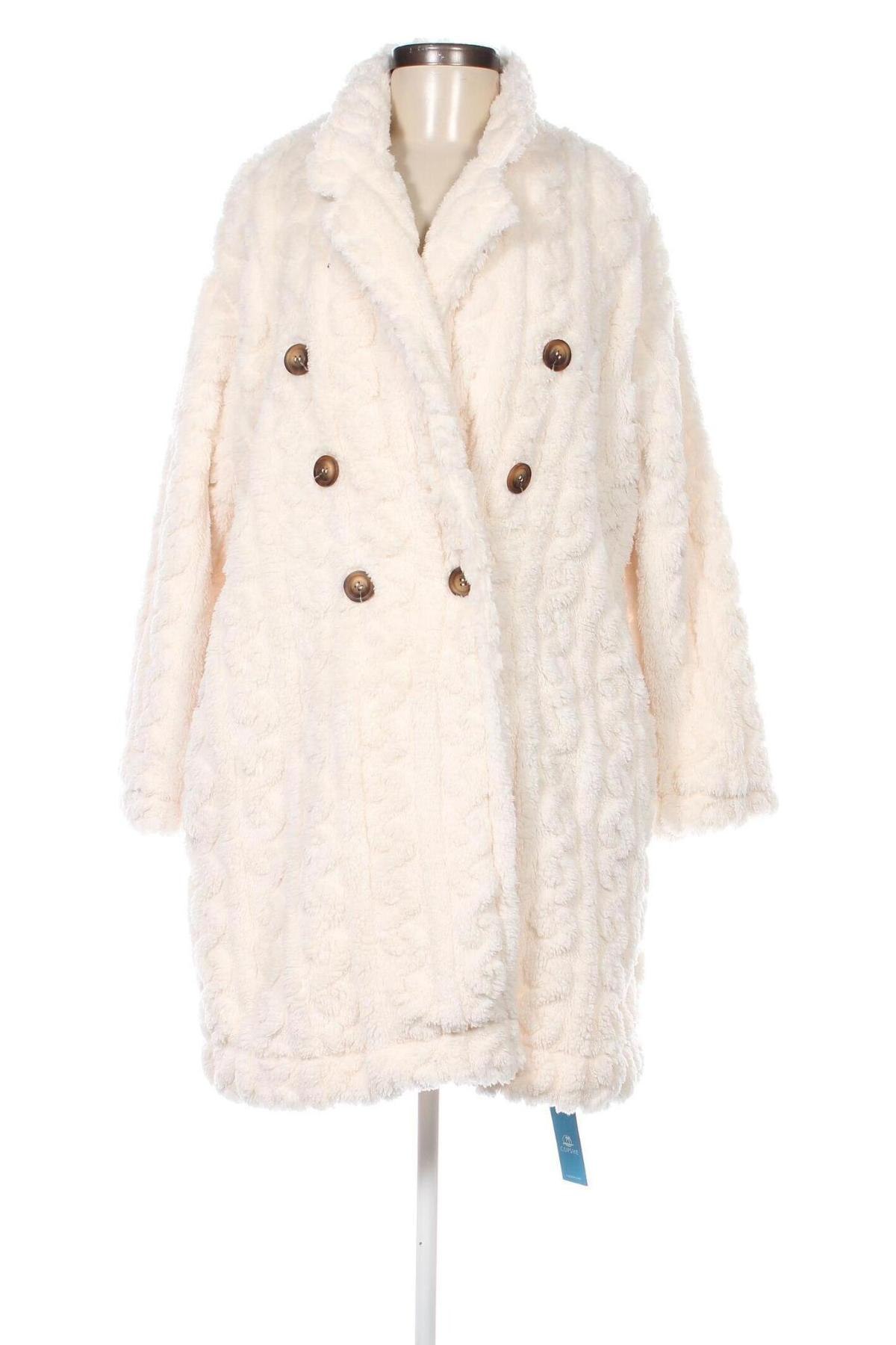Γυναικείο παλτό Cupshe, Μέγεθος M, Χρώμα Εκρού, Τιμή 55,36 €