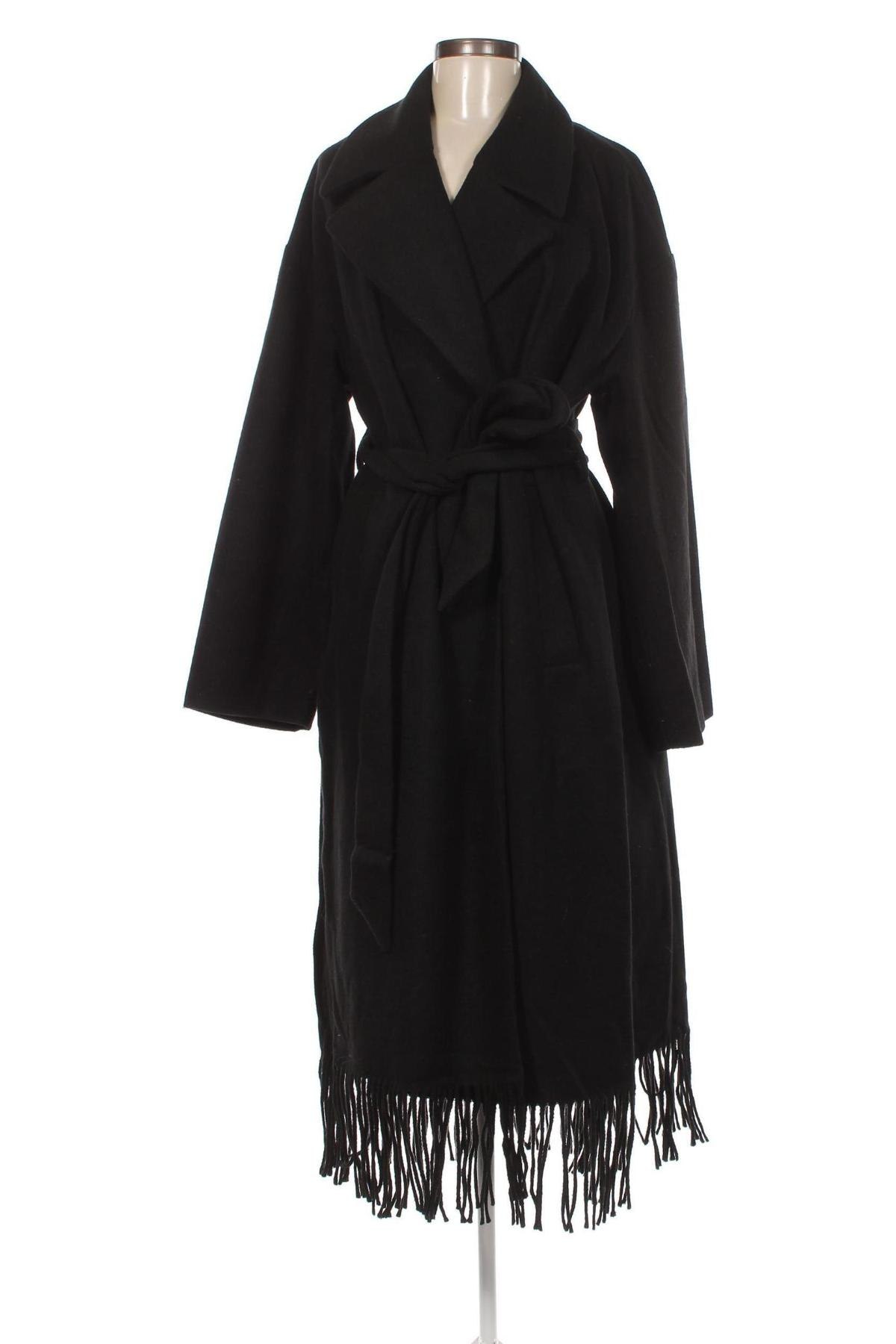 Γυναικείο παλτό Edited, Μέγεθος M, Χρώμα Μαύρο, Τιμή 77,66 €