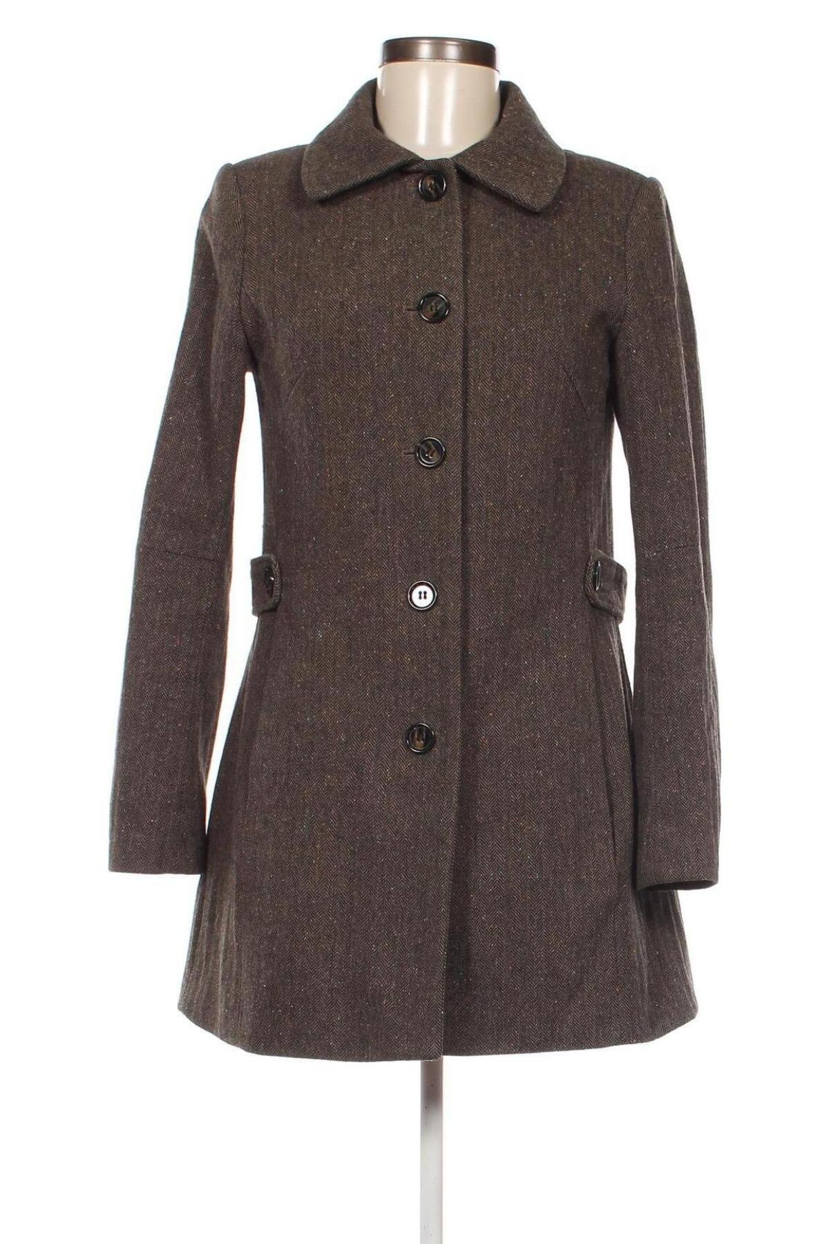 Dámský kabát  H&M, Velikost S, Barva Hnědá, Cena  691,00 Kč