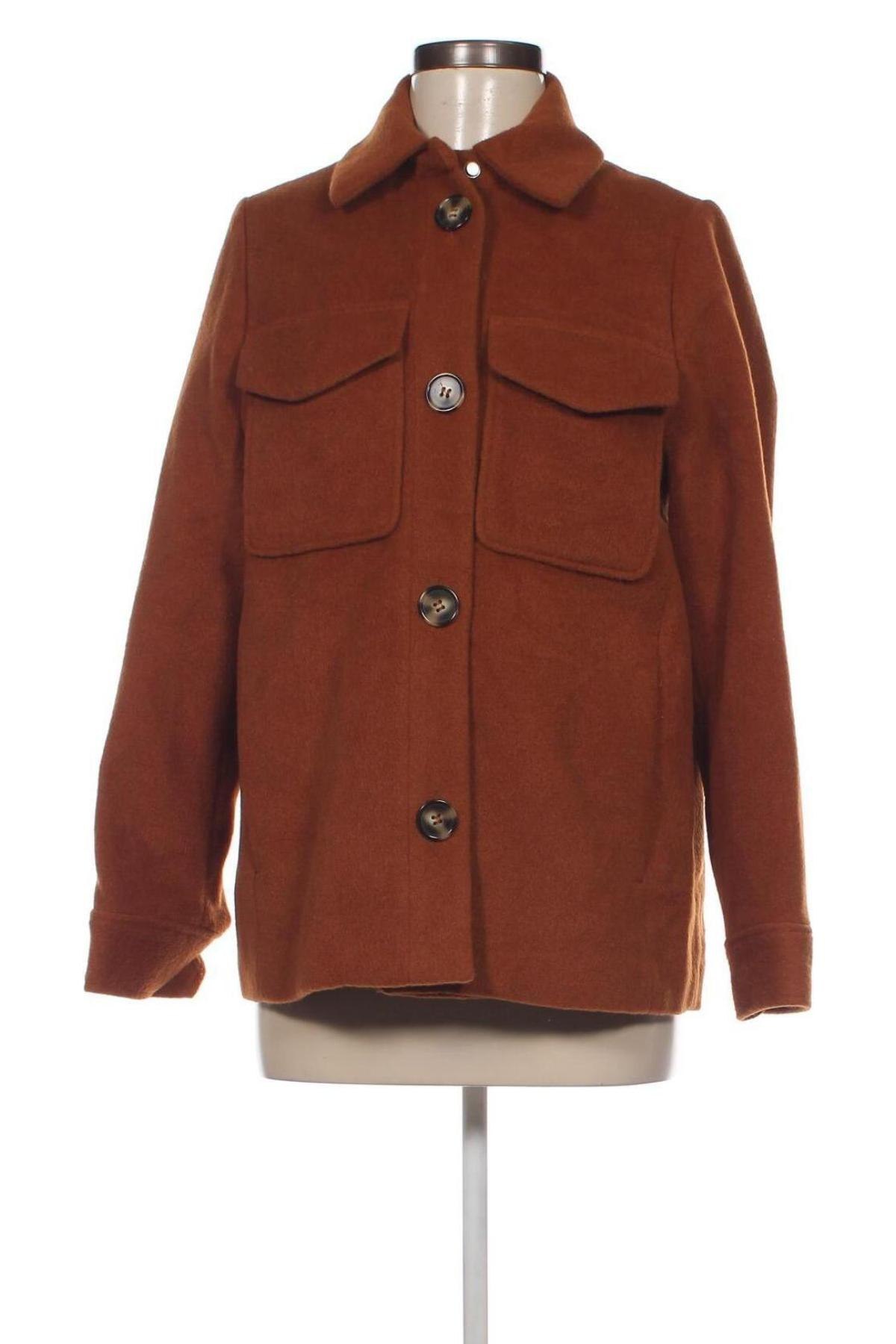 Γυναικείο παλτό H&M, Μέγεθος XS, Χρώμα Καφέ, Τιμή 36,40 €