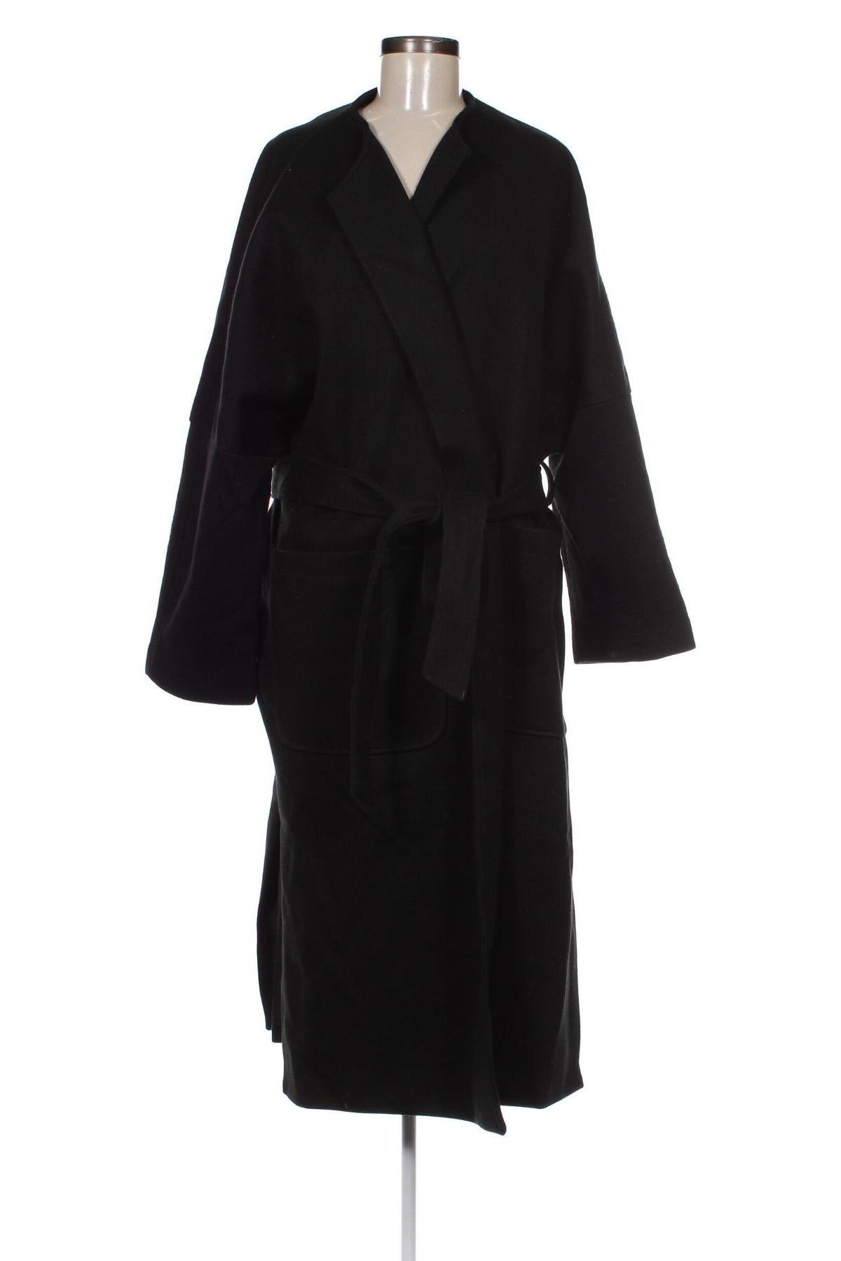 Дамско палто H&M, Размер XXL, Цвят Черен, Цена 58,85 лв.