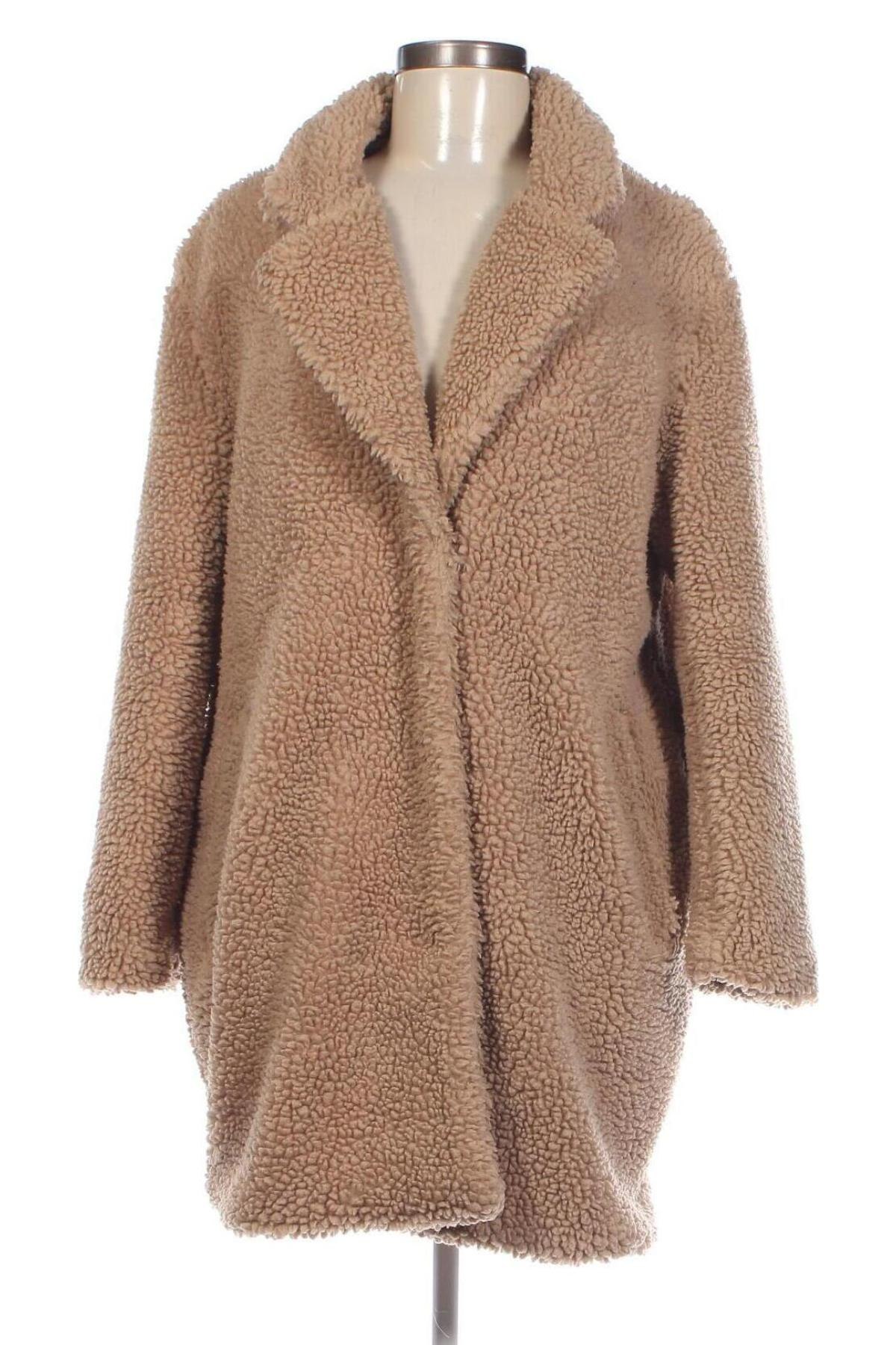 Damenmantel H&M L.O.G.G., Größe XS, Farbe Beige, Preis 22,99 €