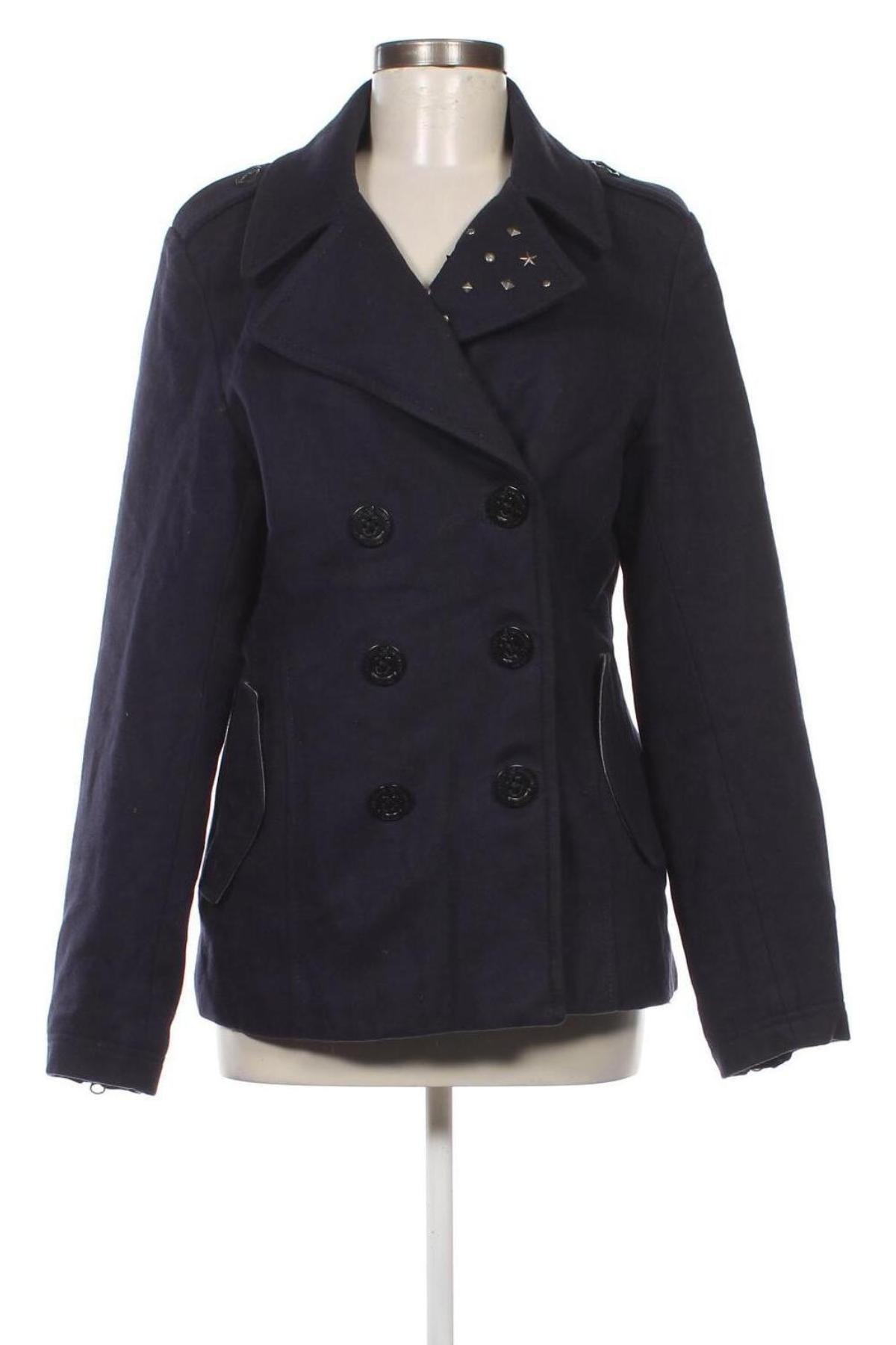 Γυναικείο παλτό Hilfiger Denim, Μέγεθος L, Χρώμα Μπλέ, Τιμή 34,70 €