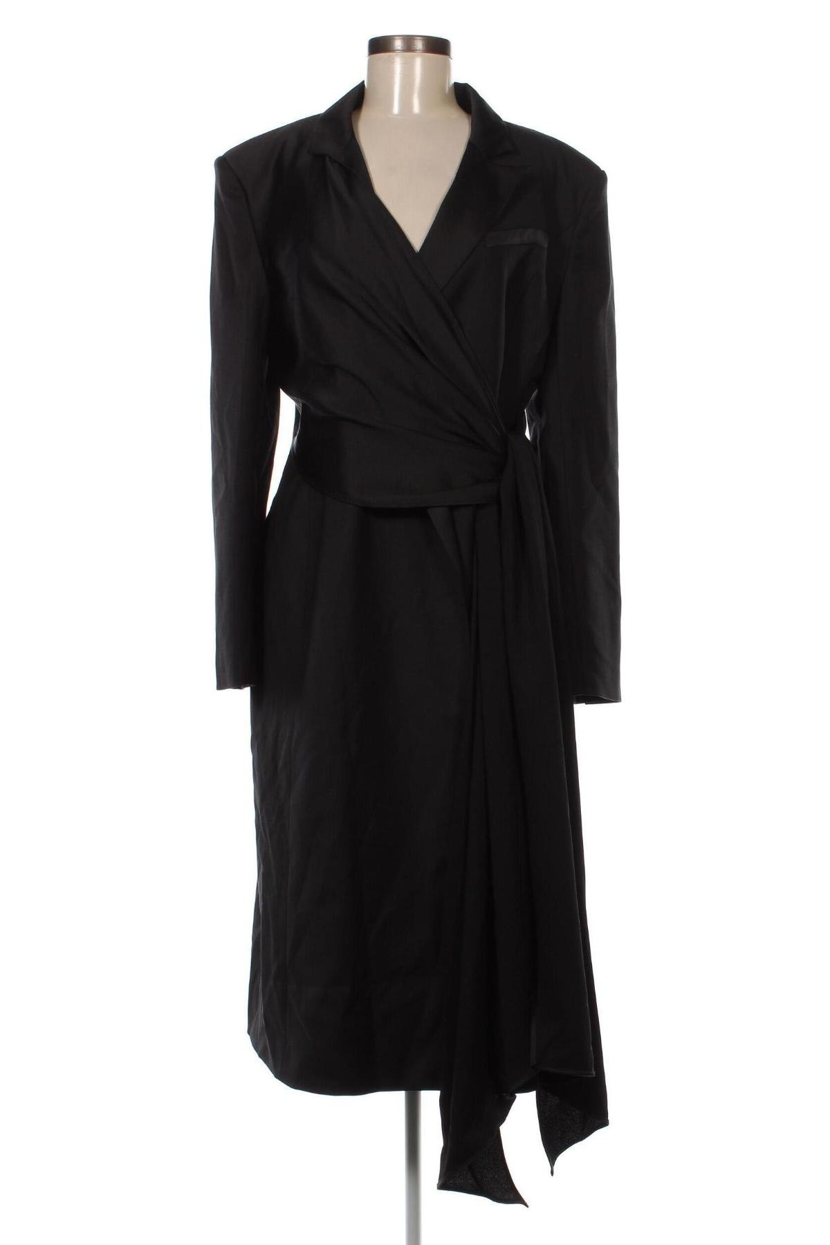 Дамско палто Karen Millen, Размер L, Цвят Черен, Цена 354,75 лв.