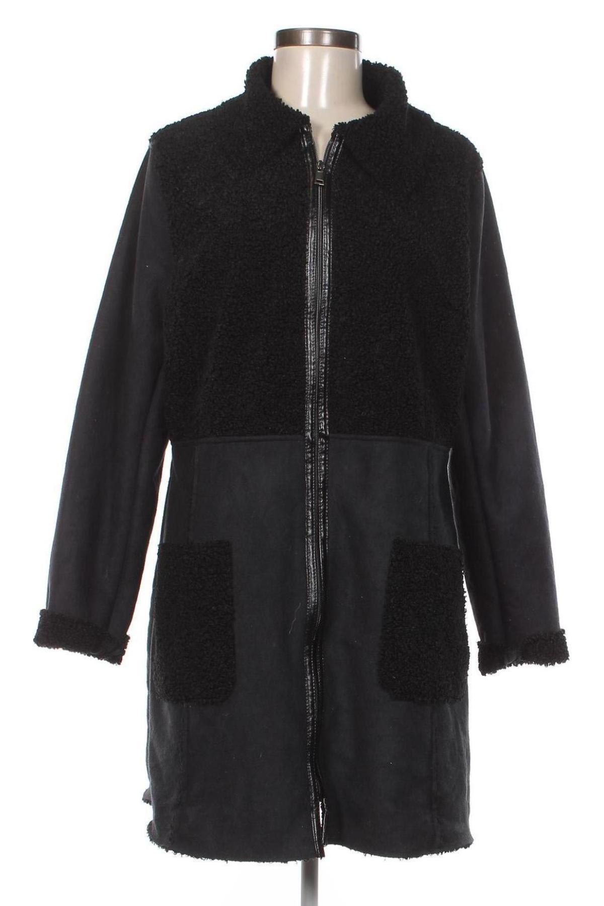 Дамско палто Laura Torelli, Размер M, Цвят Черен, Цена 59,92 лв.