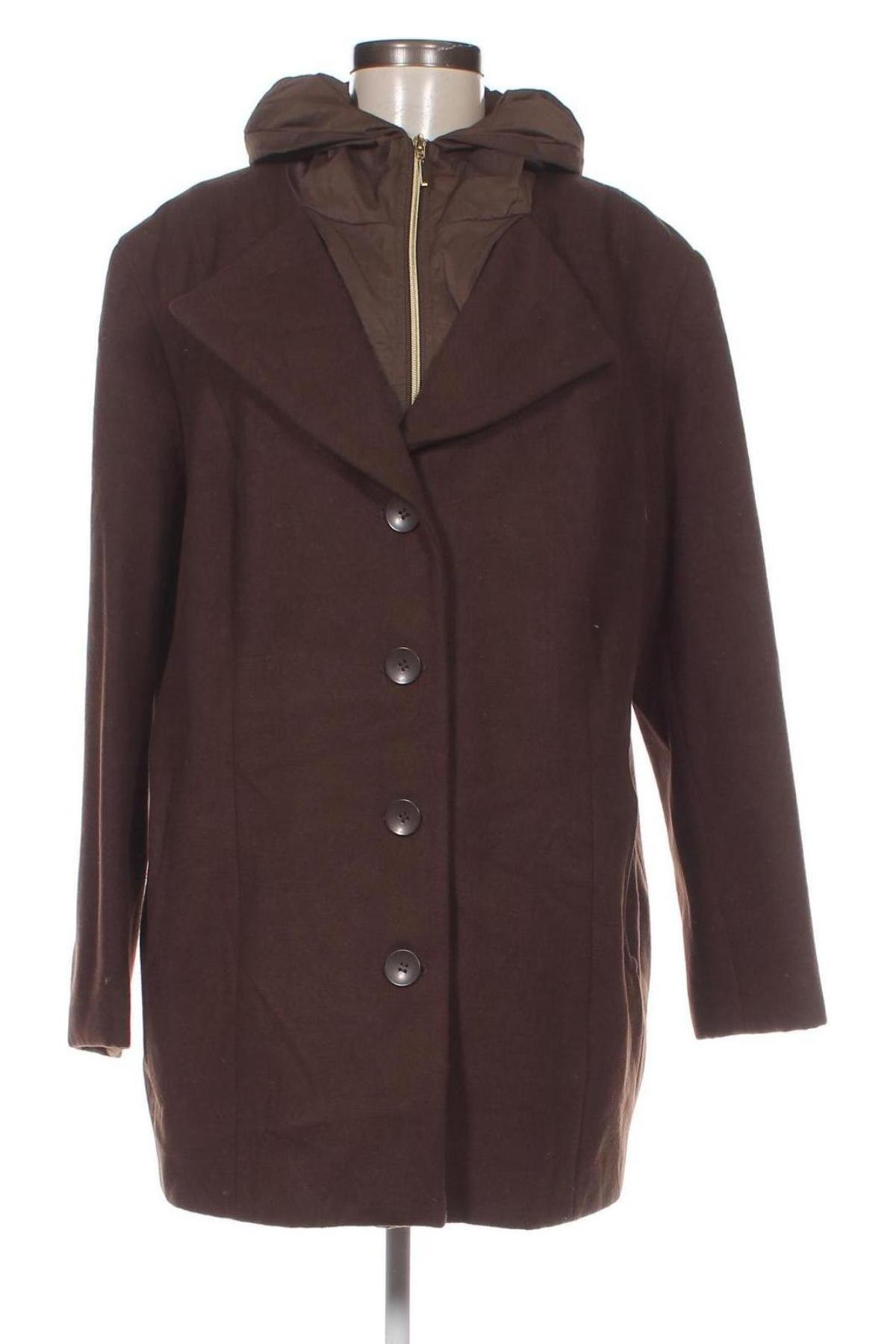 Γυναικείο παλτό M. Collection, Μέγεθος XXL, Χρώμα Καφέ, Τιμή 39,71 €