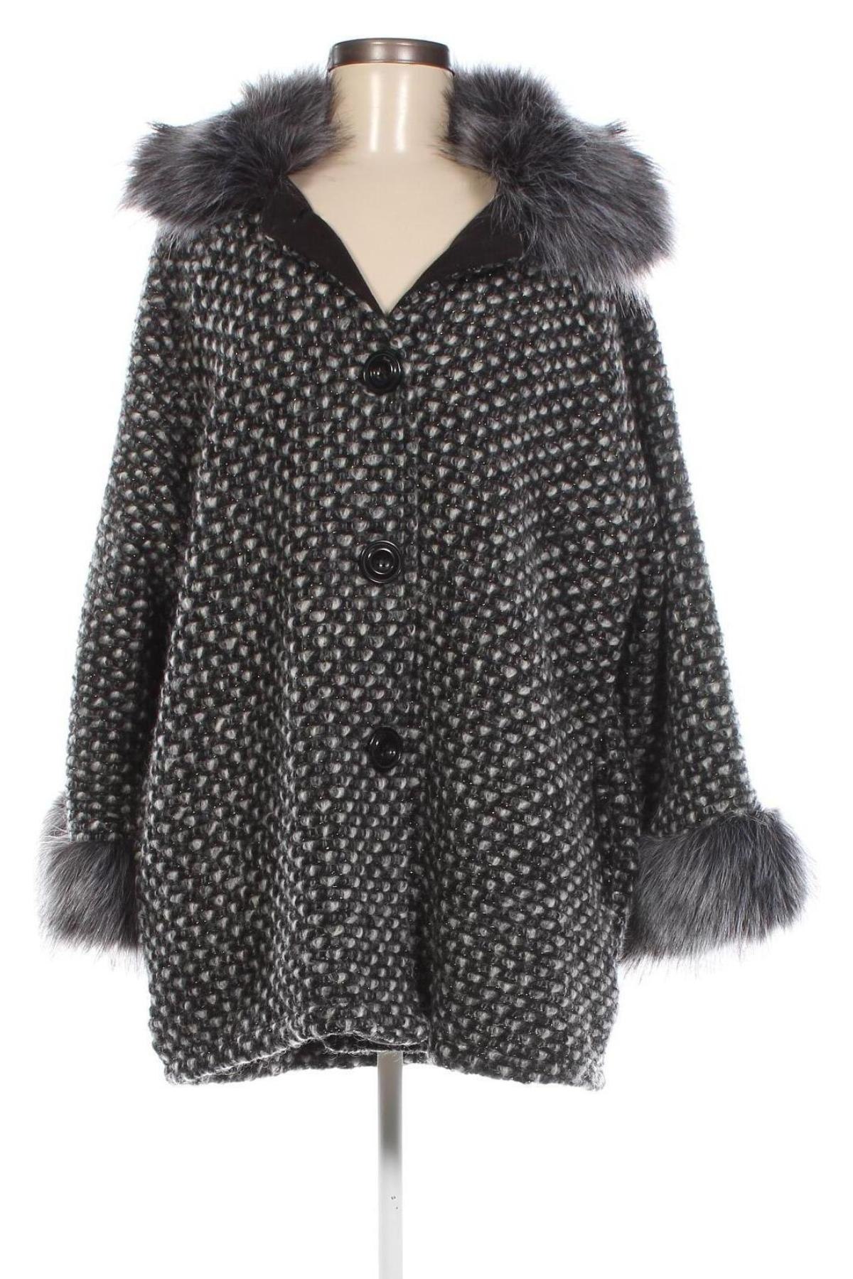 Γυναικείο παλτό Made In Italy, Μέγεθος L, Χρώμα Πολύχρωμο, Τιμή 42,90 €