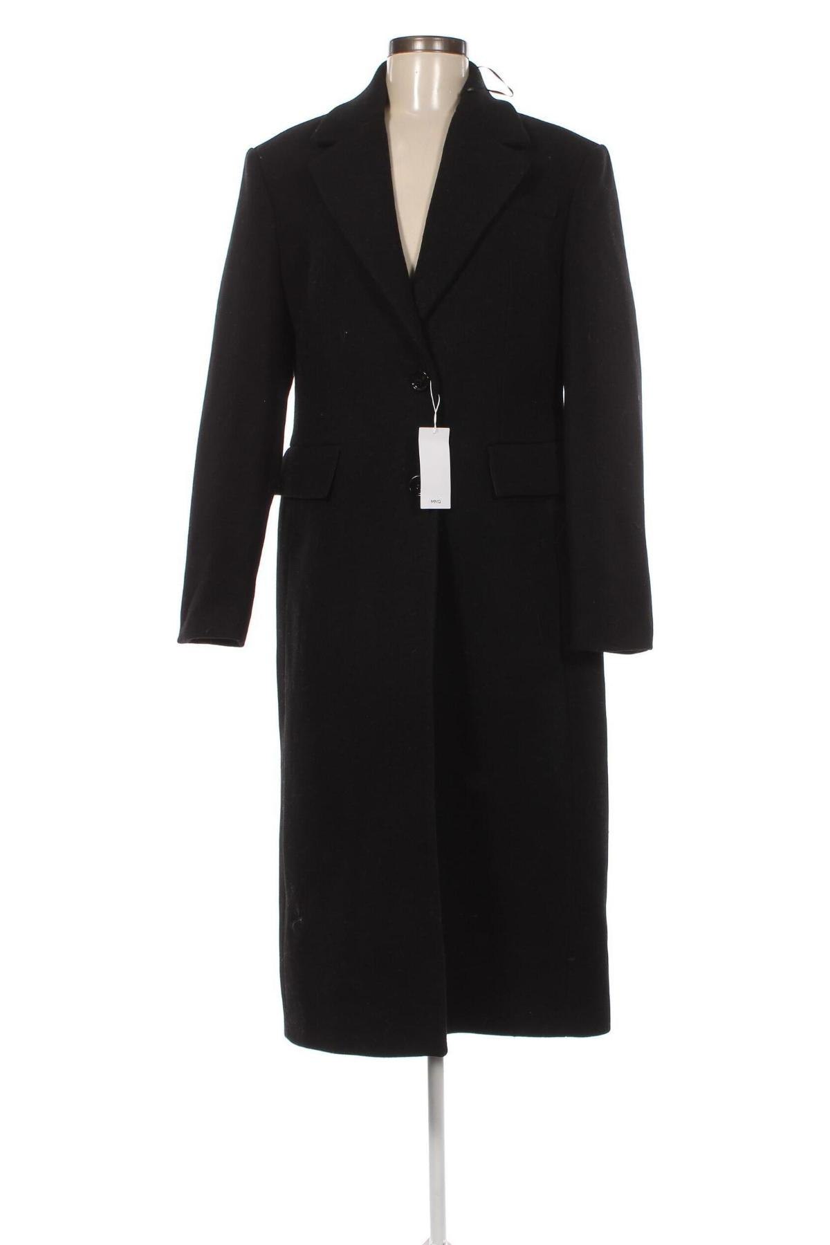 Γυναικείο παλτό Mango, Μέγεθος L, Χρώμα Μαύρο, Τιμή 65,13 €
