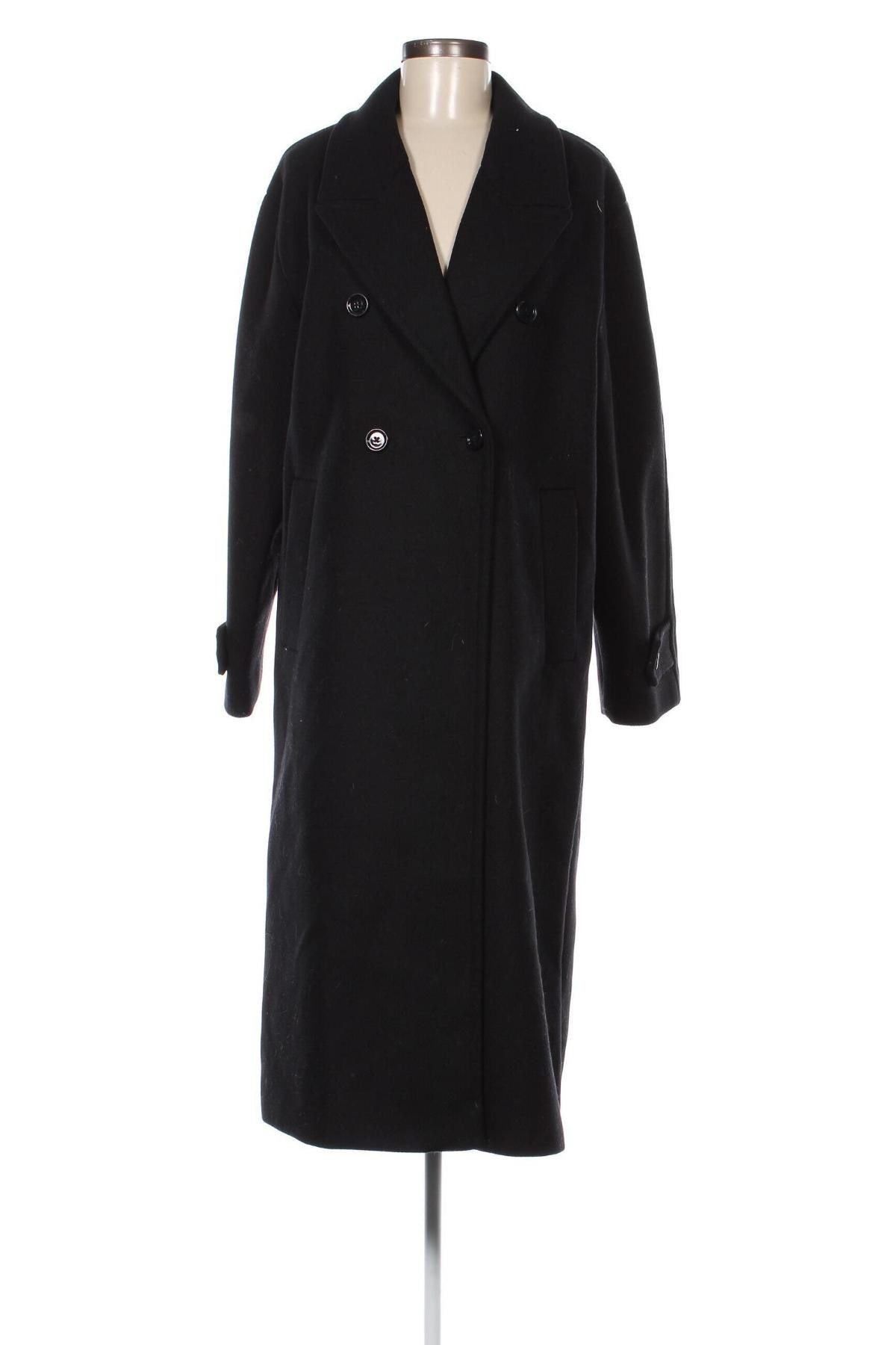Дамско палто Mango, Размер S, Цвят Черен, Цена 112,32 лв.