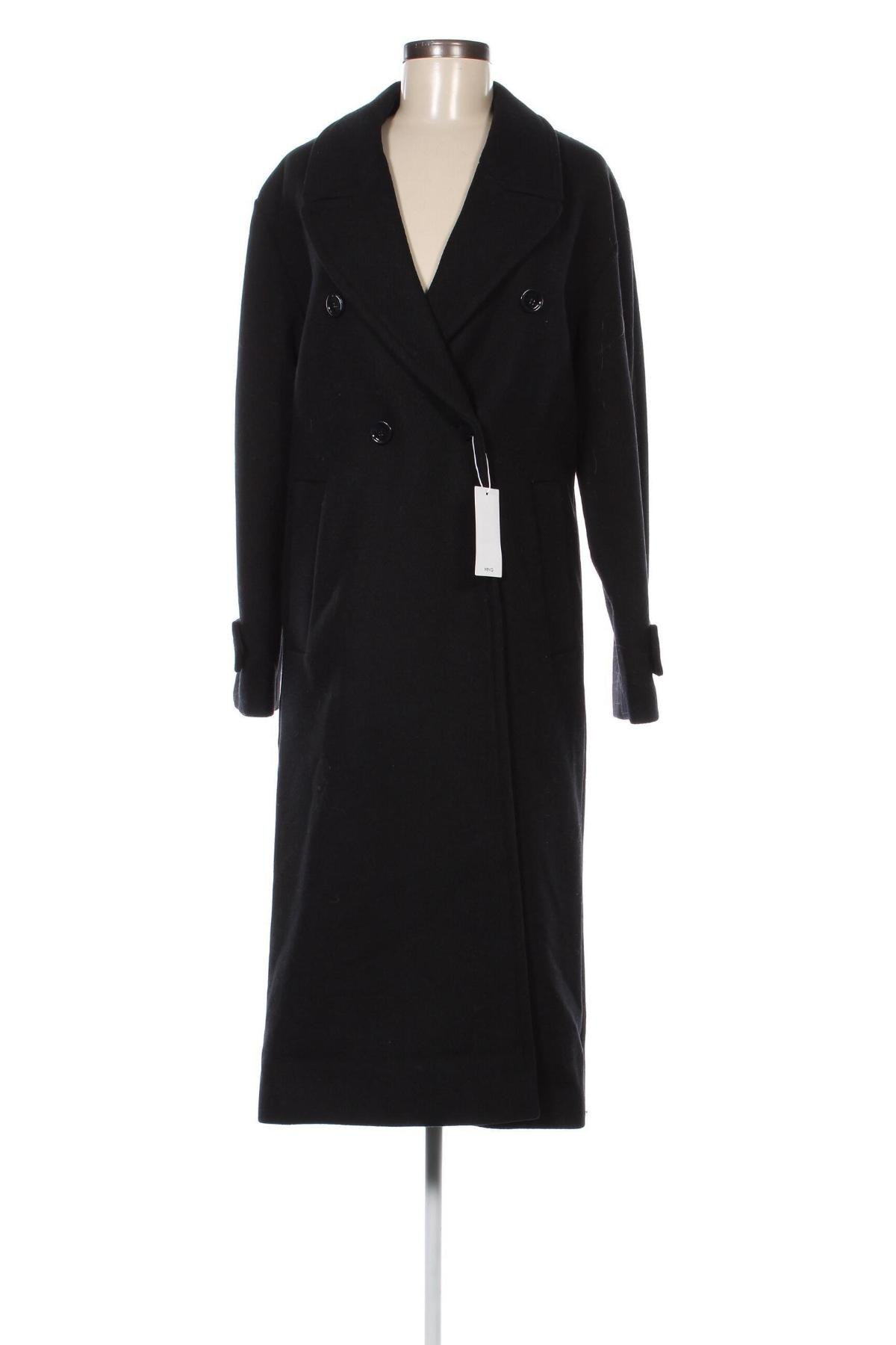 Γυναικείο παλτό Mango, Μέγεθος XS, Χρώμα Μαύρο, Τιμή 68,75 €