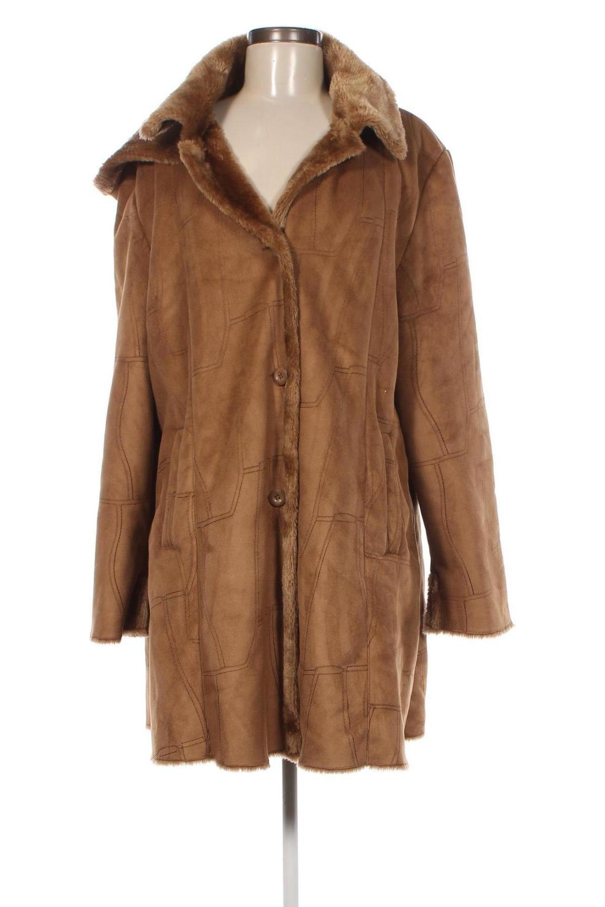 Damenmantel Maria Bellesi, Größe XL, Farbe Beige, Preis € 44,54