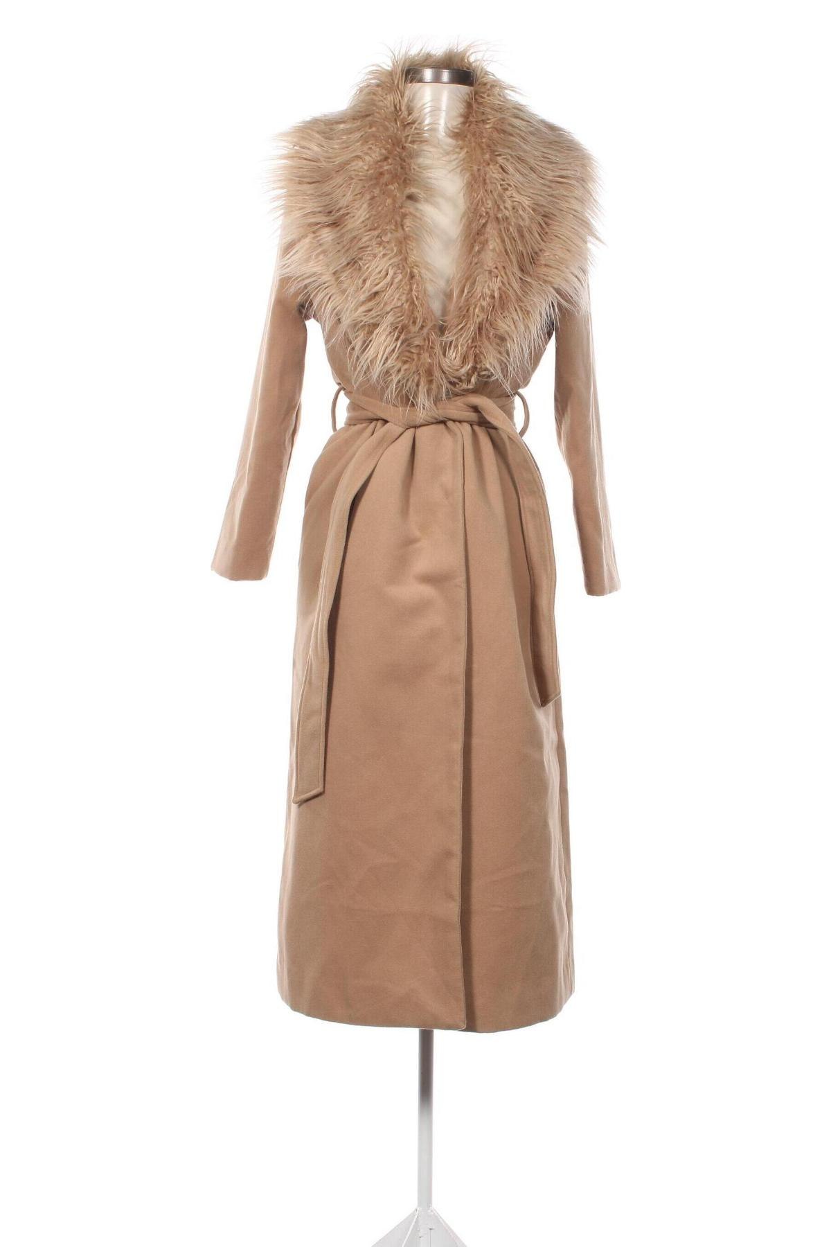 Γυναικείο παλτό NA-KD, Μέγεθος XS, Χρώμα Καφέ, Τιμή 29,94 €