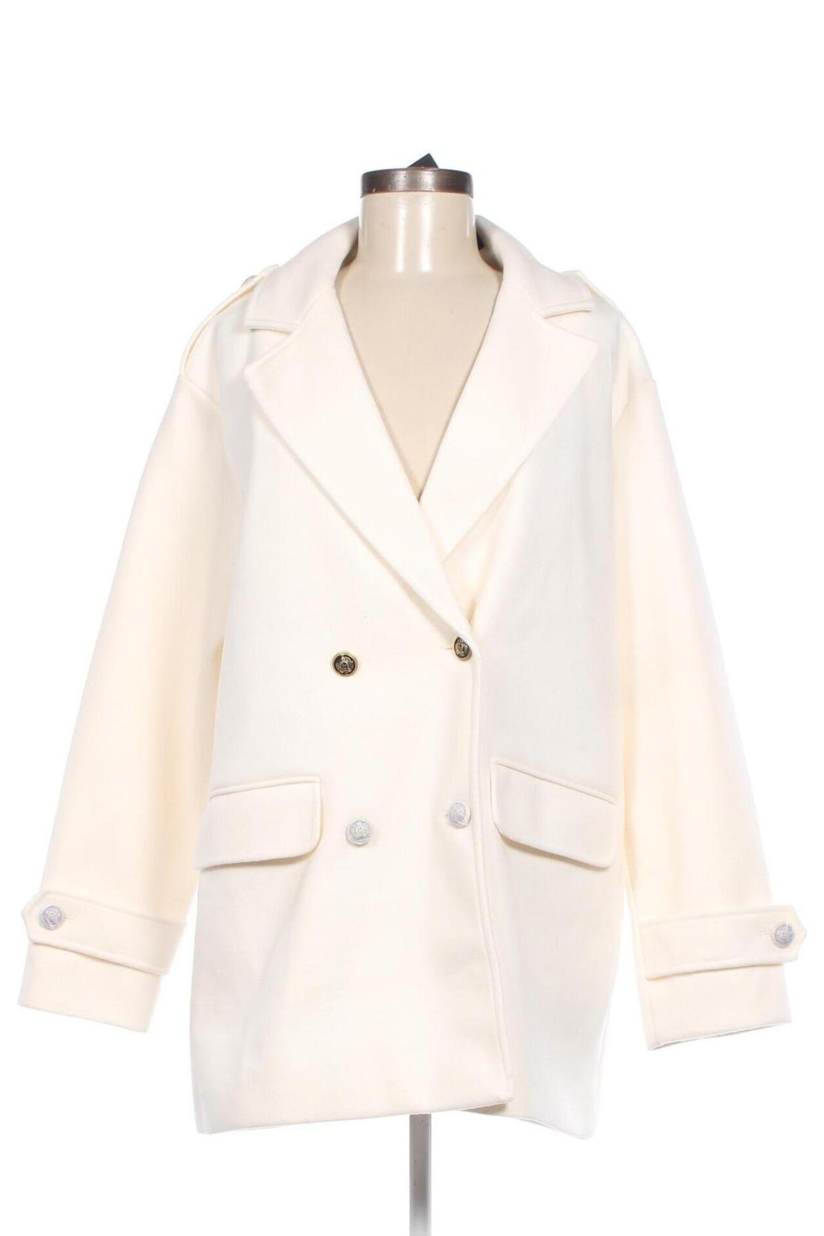 Дамско палто ONLY, Размер L, Цвят Екрю, Цена 32,40 лв.