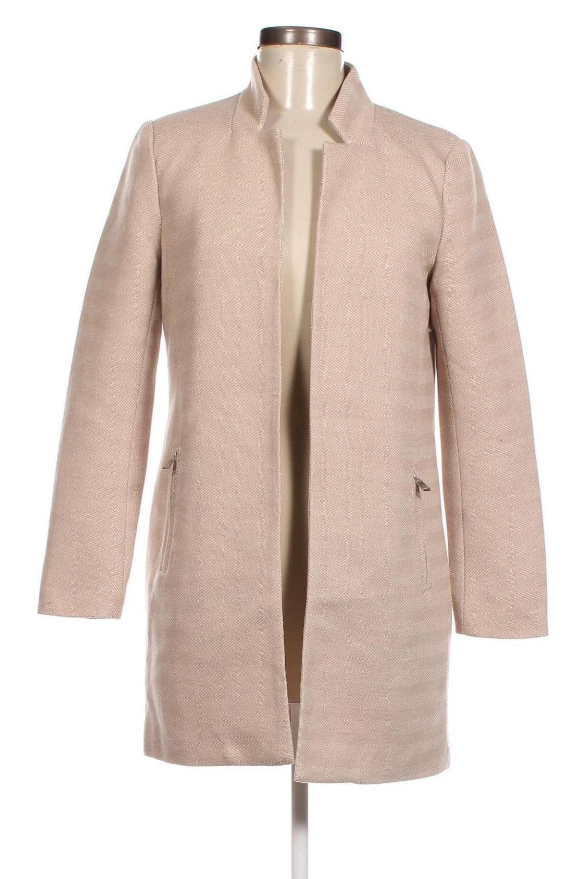 Дамско палто ONLY, Размер S, Цвят Бежов, Цена 108,00 лв.