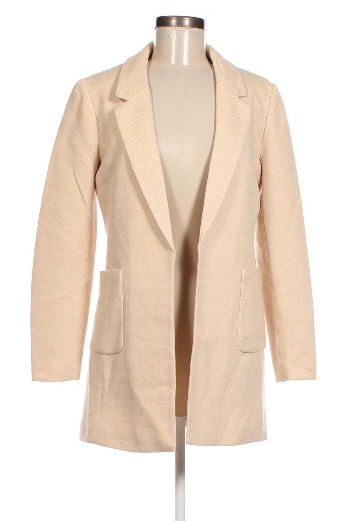 Дамско палто ONLY, Размер S, Цвят Бежов, Цена 17,28 лв.
