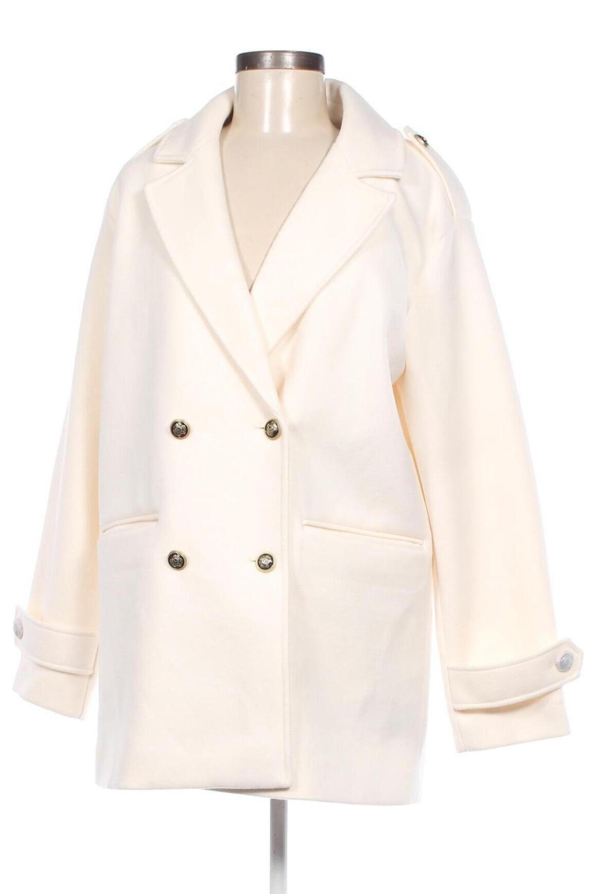 Дамско палто ONLY, Размер M, Цвят Екрю, Цена 32,40 лв.