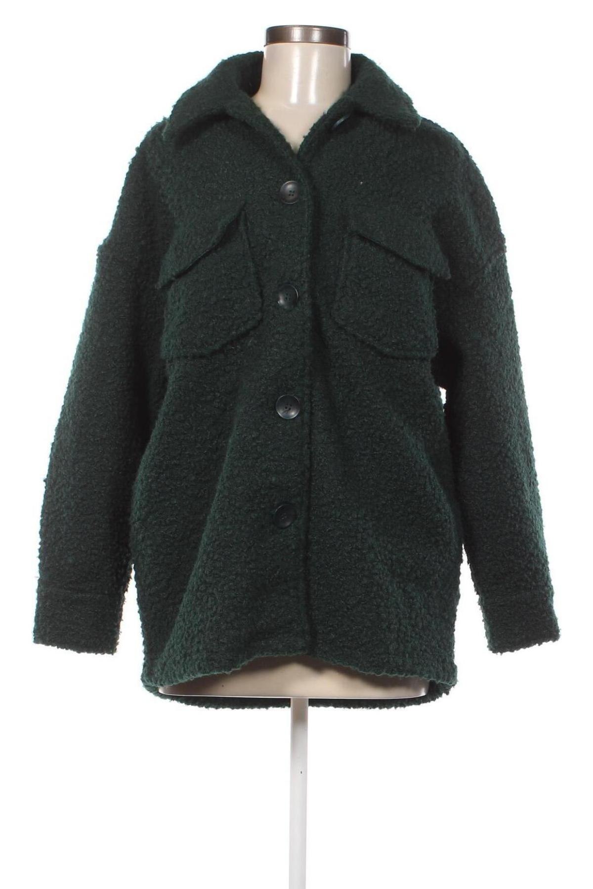 Дамско палто Reserved, Размер S, Цвят Зелен, Цена 35,20 лв.