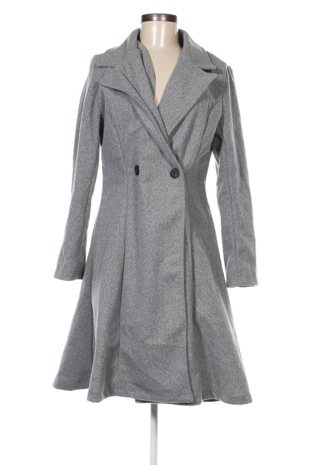 Γυναικείο παλτό SHEIN, Μέγεθος L, Χρώμα Γκρί, Τιμή 39,05 €