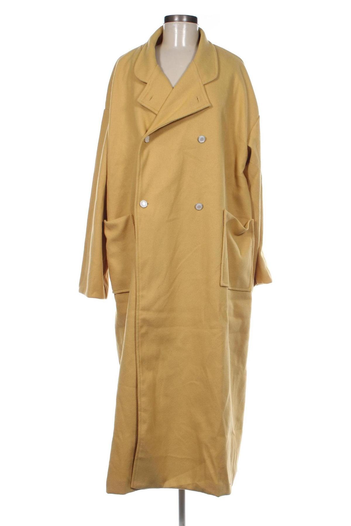 Palton de femei SHEIN, Mărime XL, Culoare Galben, Preț 197,10 Lei